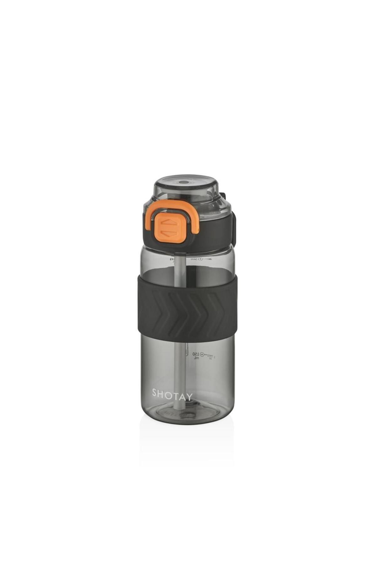 Shotay ST-7237 600ml Siyah Pipetli Tritan Matara