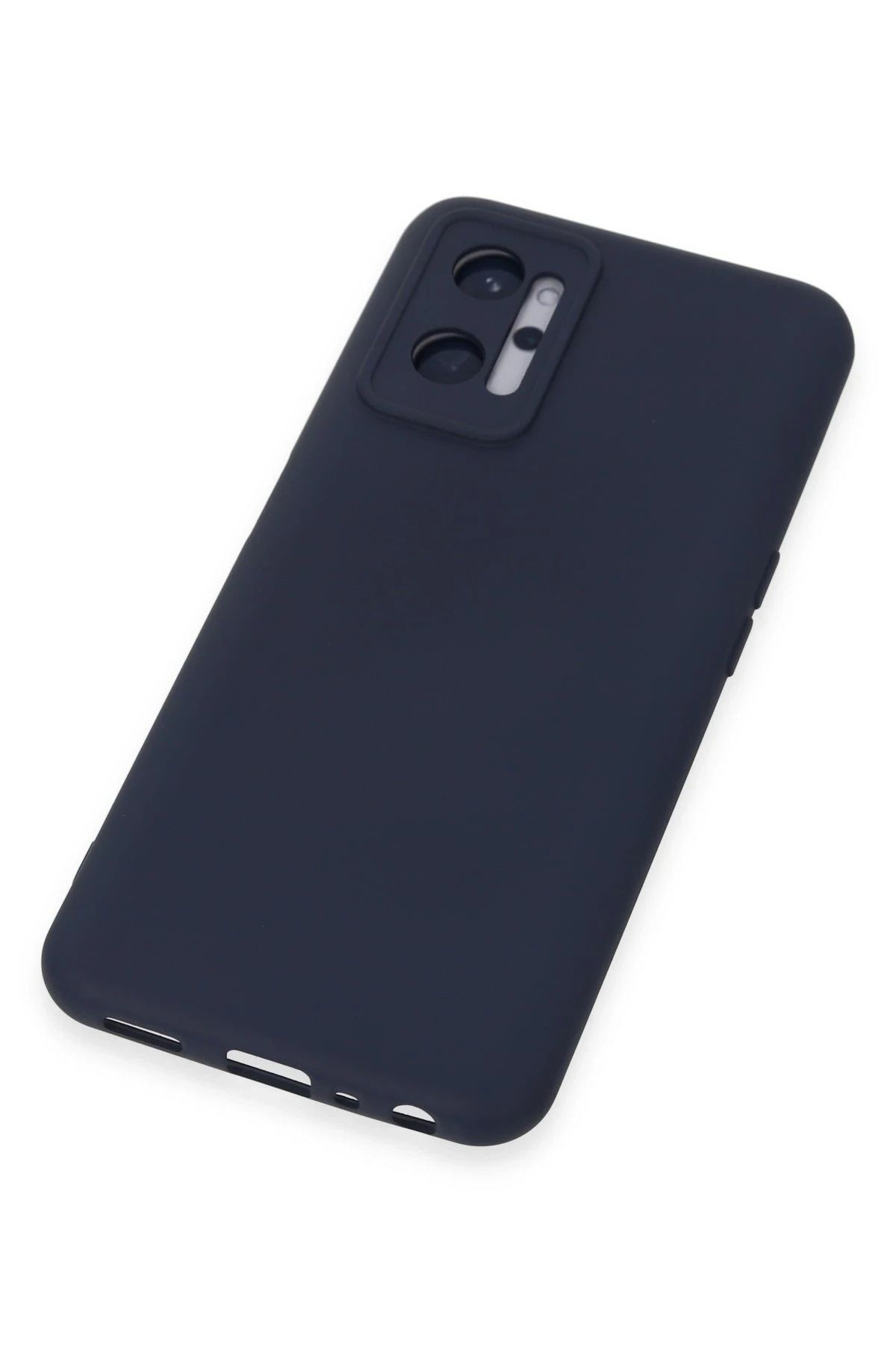 NewFace Realme 9i 4G Uyumlu   Kılıf Nano içi Kadife Silikon - Lacivert NRMSA