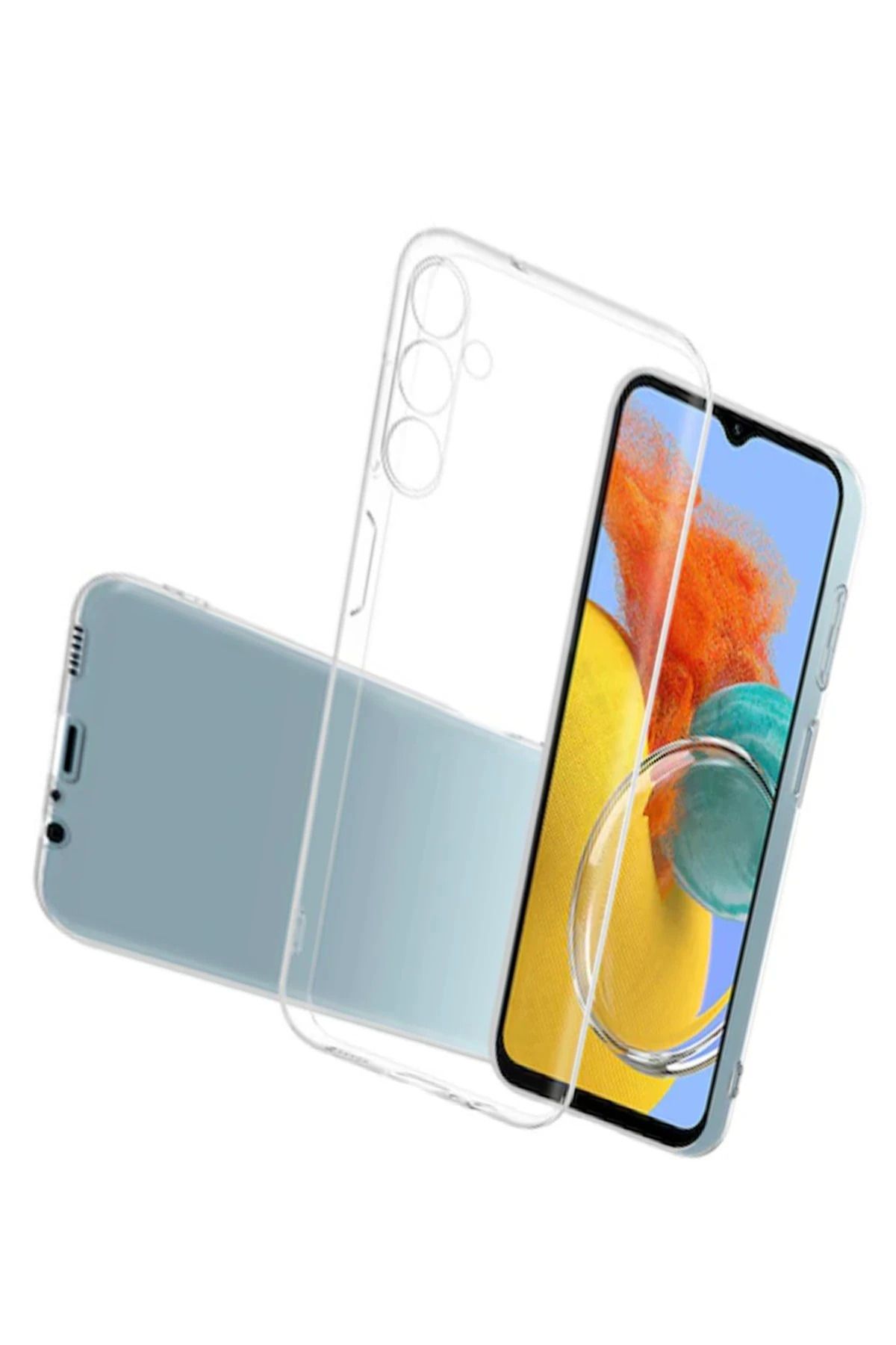 NewFace Samsung Galaxy M14 5G Kılıf Lüx Şeffaf Silikon GLSTD
