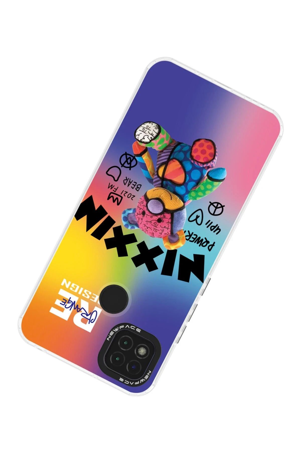 NewFace Xiaomi Redmi 9C Uyumlu  Kılıf Estoril Desenli Kapak - Estoril - 11 GLSTD
