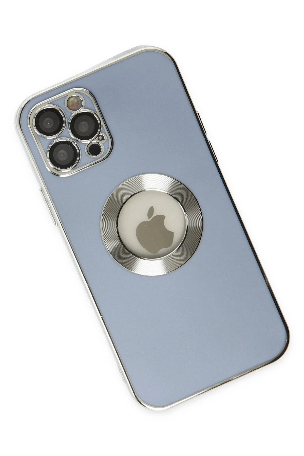NewFace iPhone 12 Pro Kılıf Store Silikon - Sierra Blue SVLRS