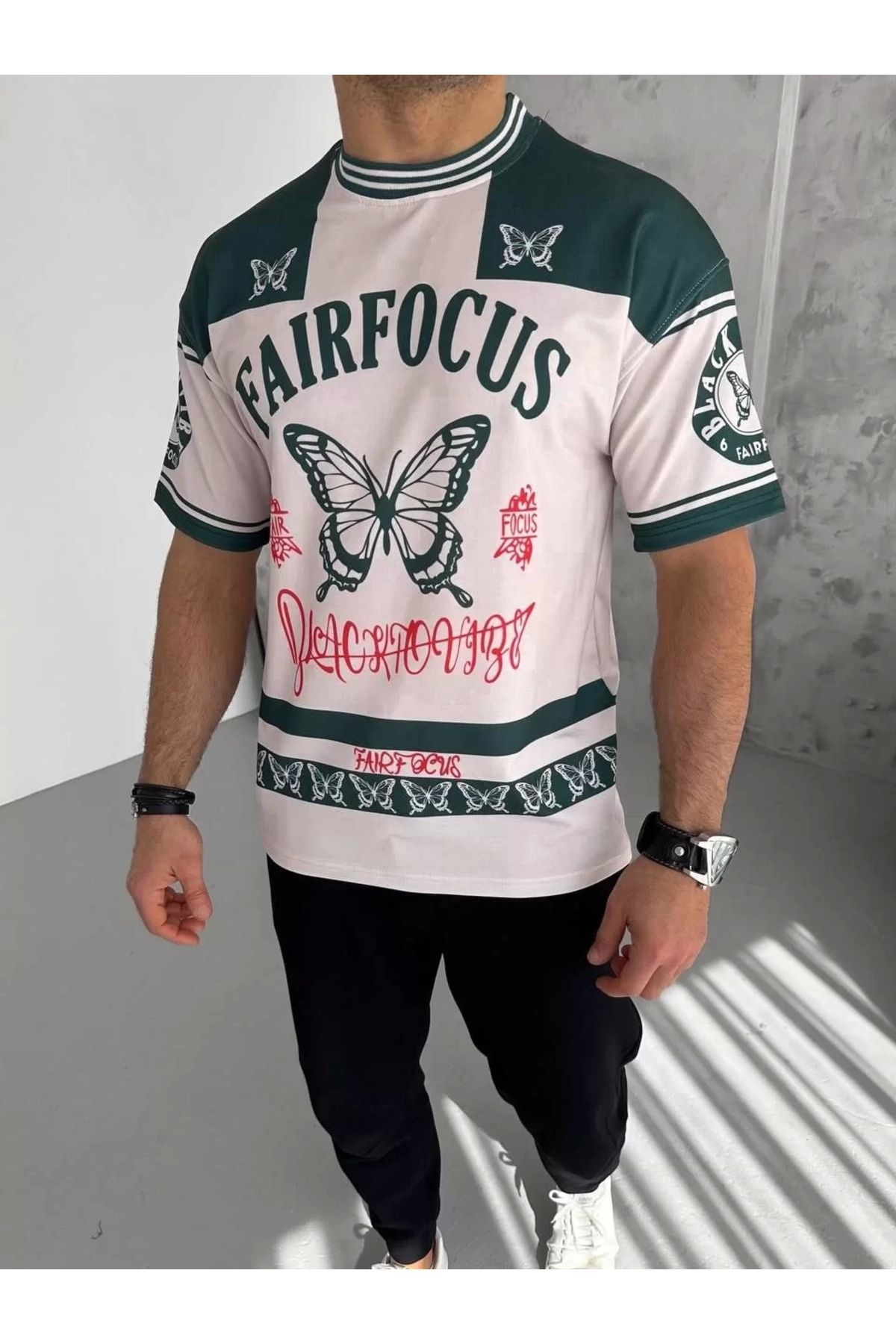CVS Erkek Dijital Baskılı Tshirt - Mavi
