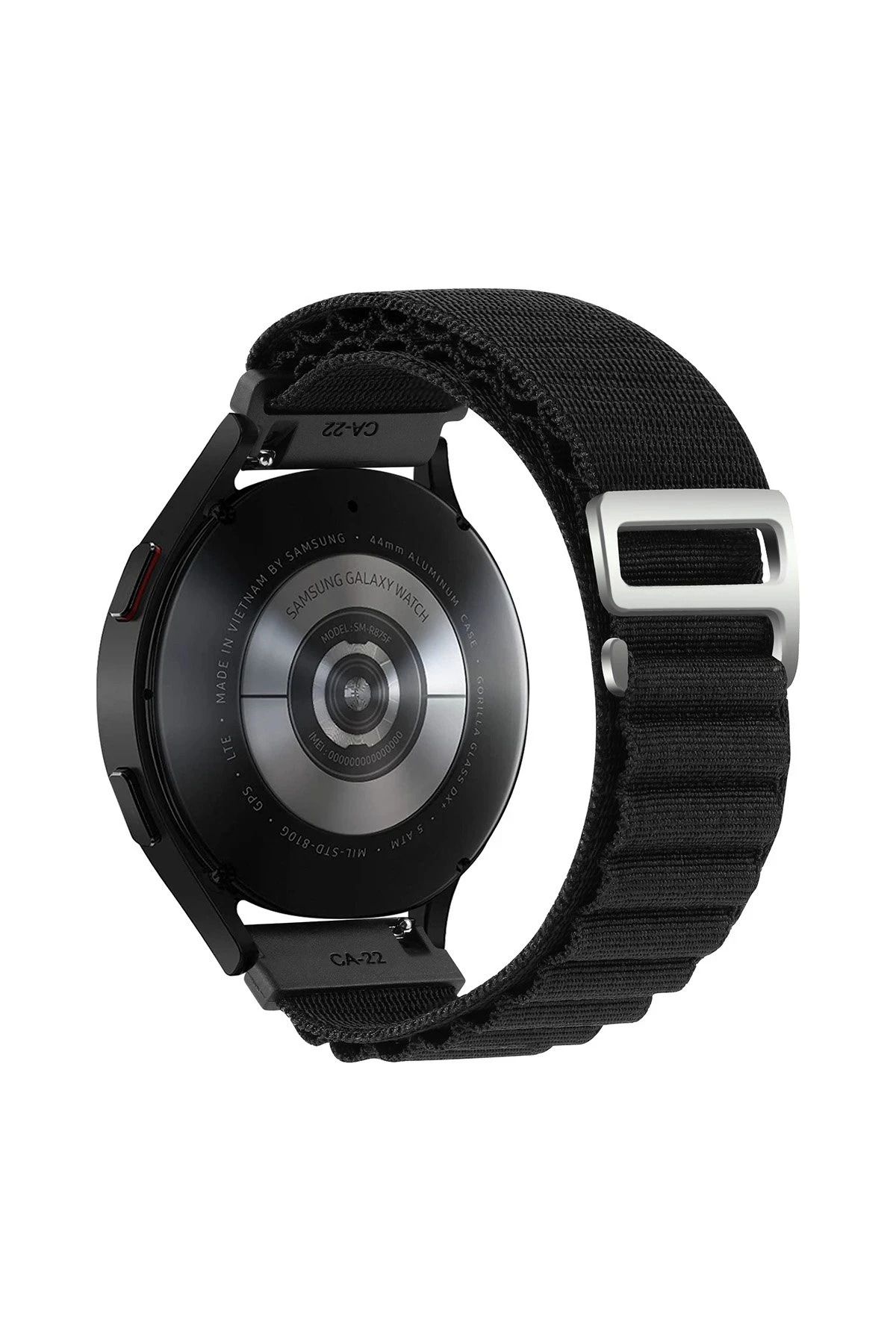 NewFace Watch 22mm KR410 Kumaş Kordon - Siyah NRMSA
