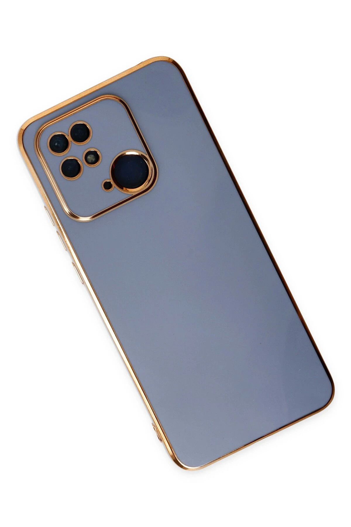 NewFace Xiaomi Redmi 10C Kılıf Volet Silikon - Mavi SVLRS