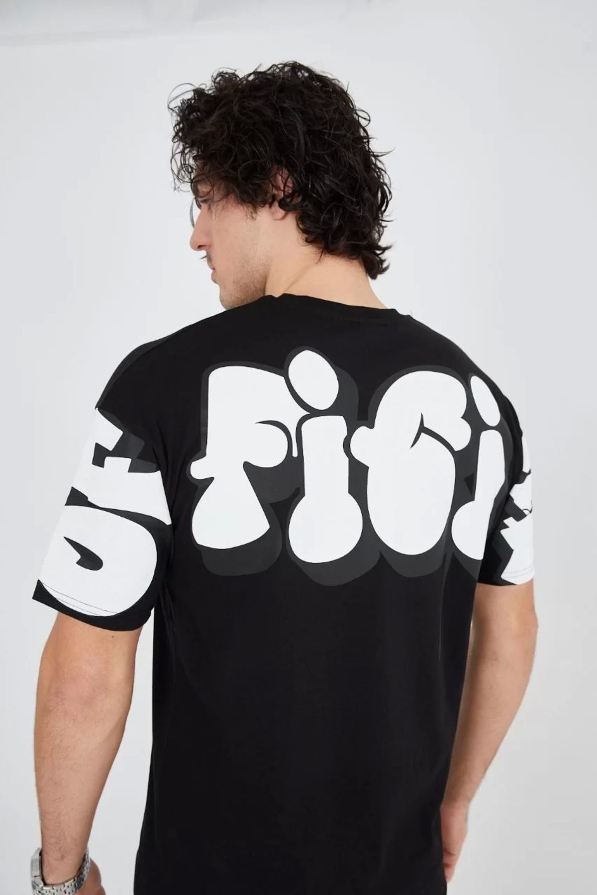 CVS Erkek 24/1 Penye Baskılı T-Shirt - Siyah