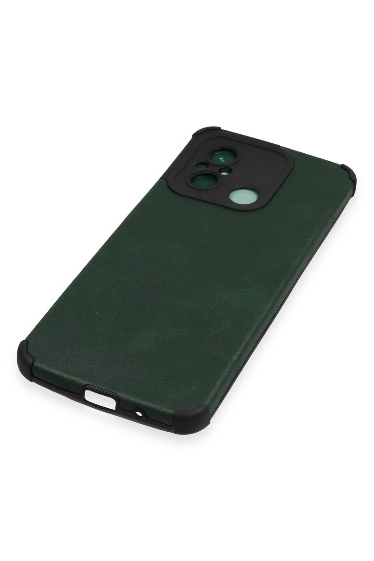 NewFace Xiaomi Redmi 12C Kılıf Loop Deri Silikon - Yeşil SVLRS