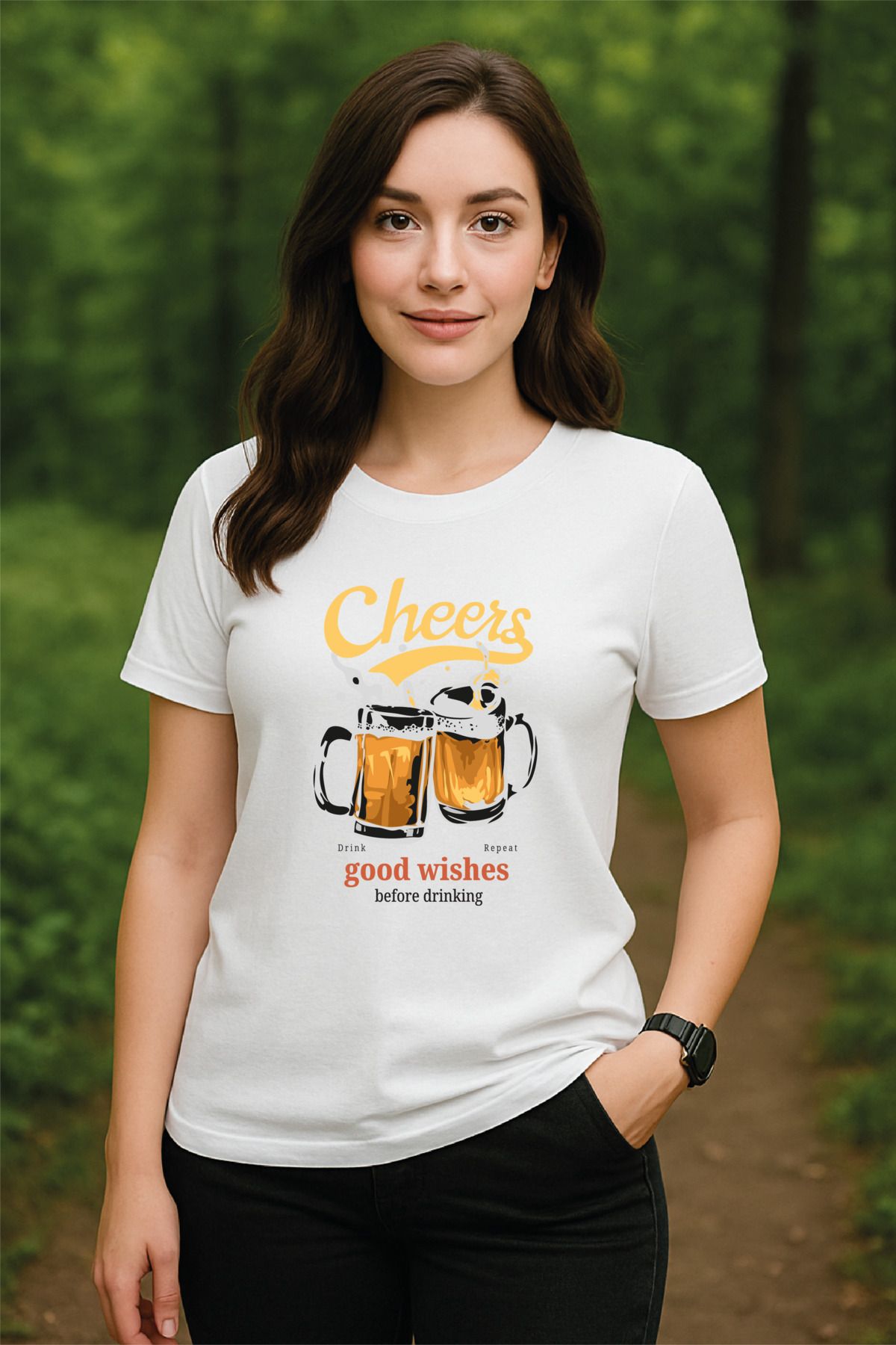 OFİSEHEDİYE WHITE QUOTES PREMIUM UNISEX T-SHIRT GOOD WISHES