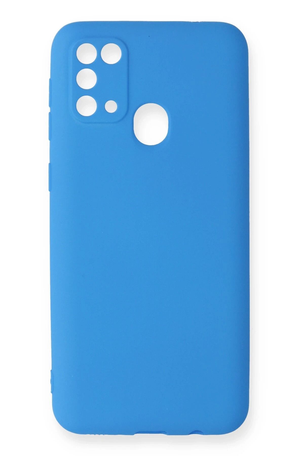 NewFace Samsung Galaxy M31 Kılıf First Silikon - Mavi SVLRS