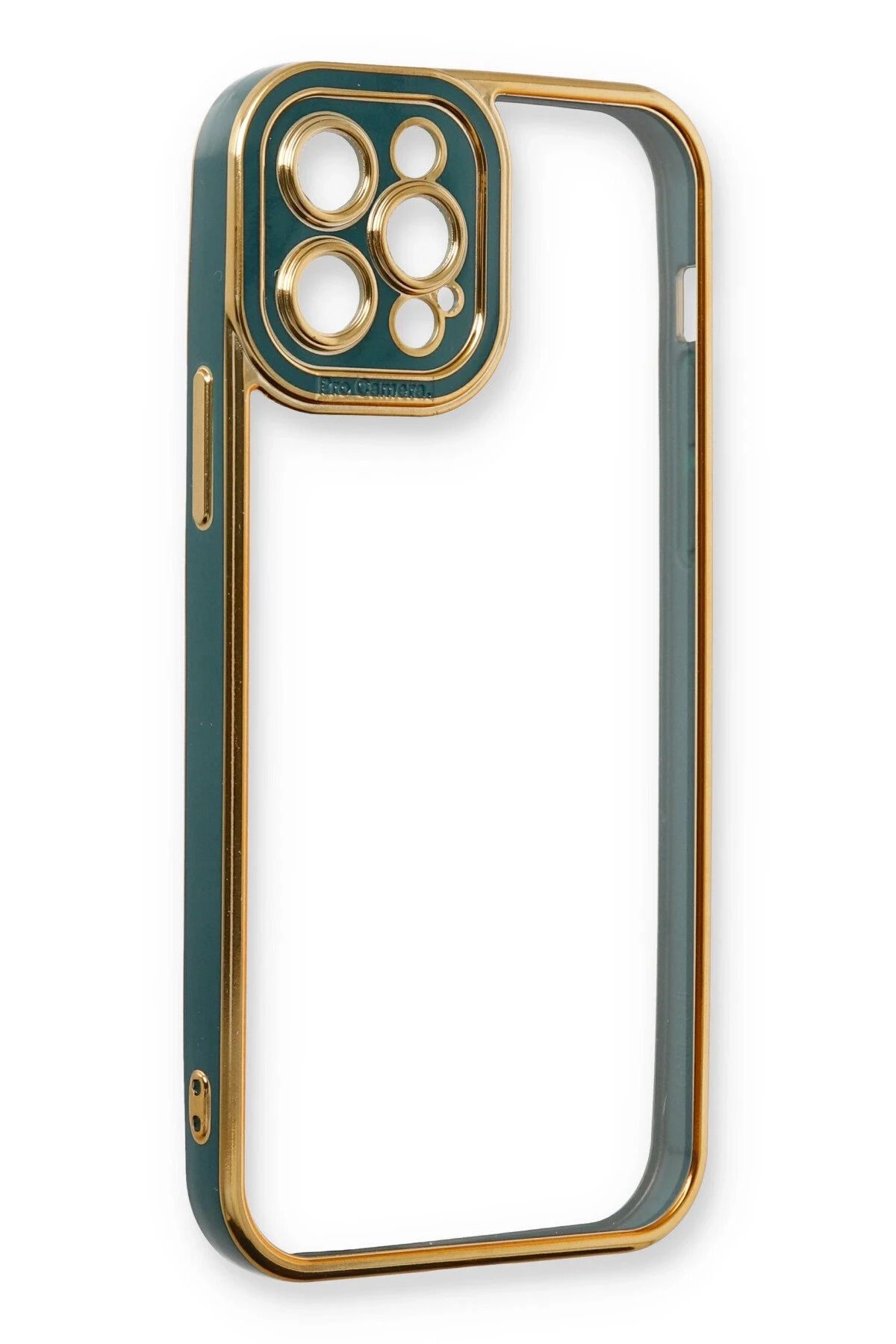 NewFace iPhone 12 Pro Kılıf Liva Lens Silikon - Yeşil NRMSA
