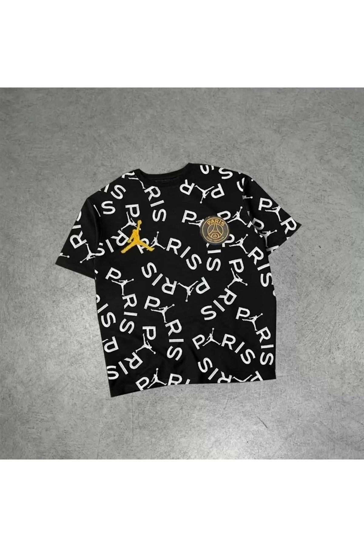 CVS Erkek Dijital Baskılı Oversize T-shirt Siyah