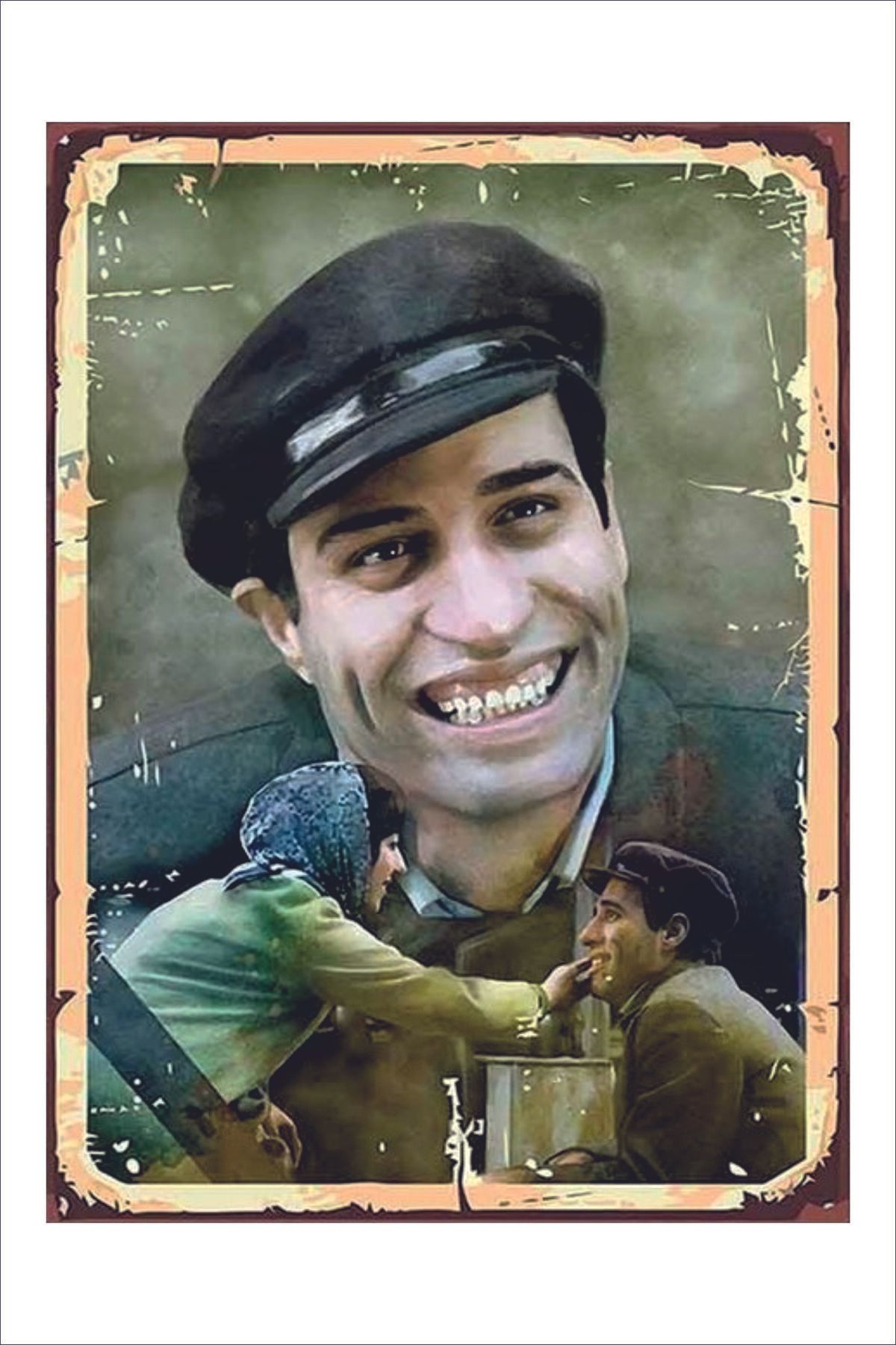 Yeni Yıldız Reklam RETRO KEMAL SUNAL ÇÖPÇÜLER KRALI YEŞİLÇAM A4 TABLO