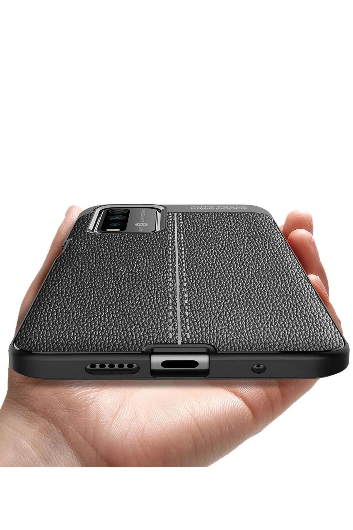 NewFace Xiaomi Redmi 9T Kılıf Auto Focus Kapak - Lacivert GLSTD