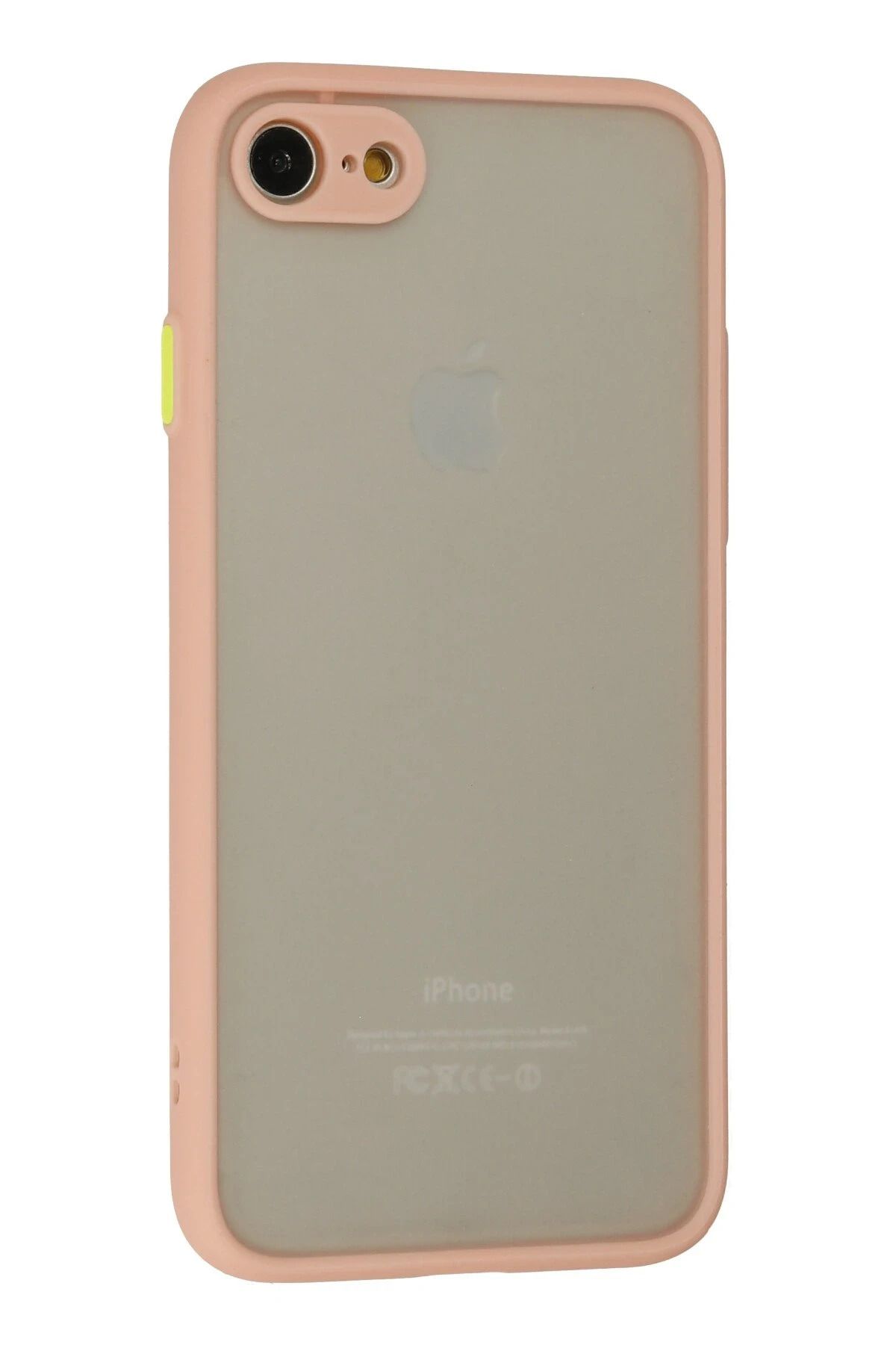 NewFace iPhone 7 Kılıf Montreal Silikon Kapak - Pembe NRMSA