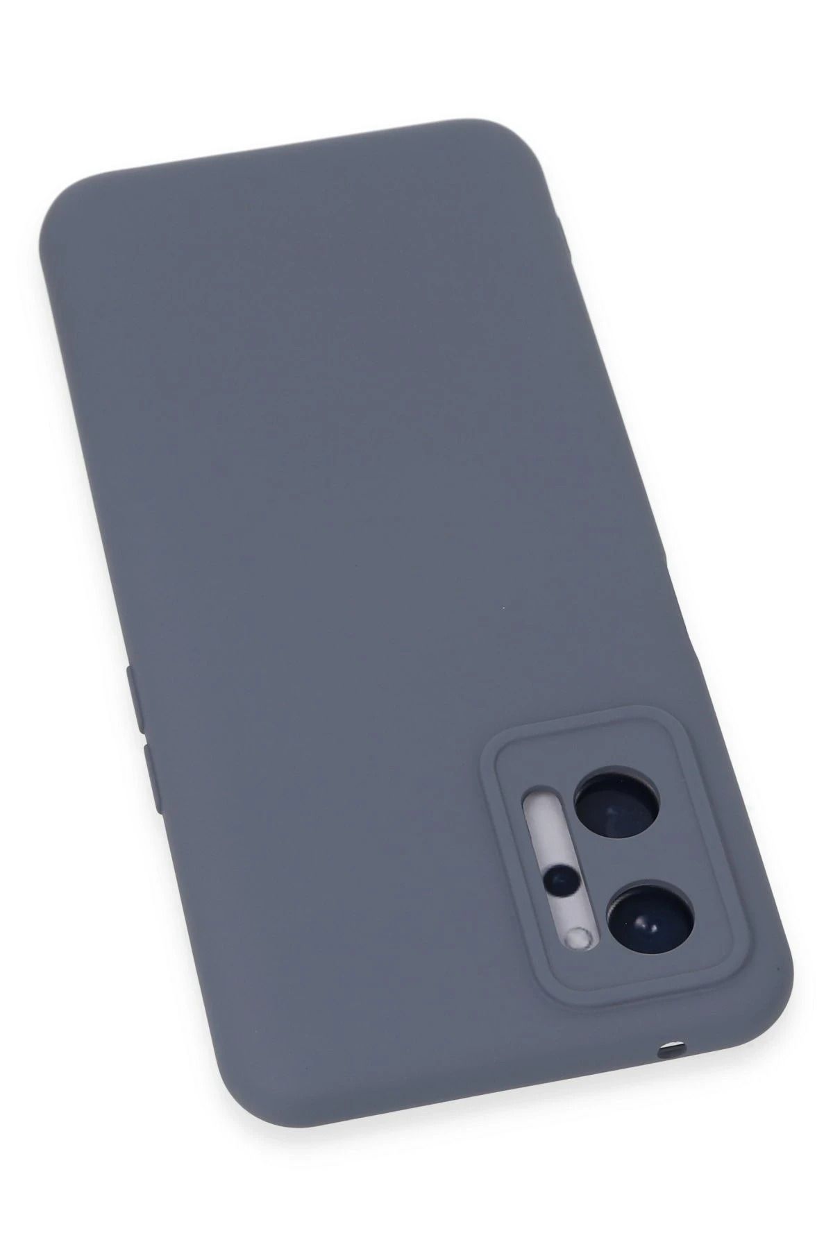 NewFace Realme 9i 4G Uyumlu   Kılıf Nano içi Kadife Silikon - Gri NRMSA