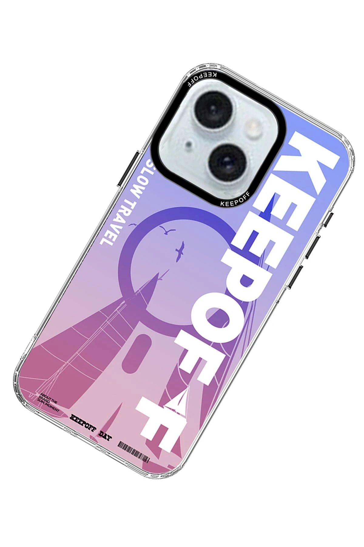 Keep Off iPhone 15 Summer Travel Magsafe Kapak - Quiet Wandering SVLRS