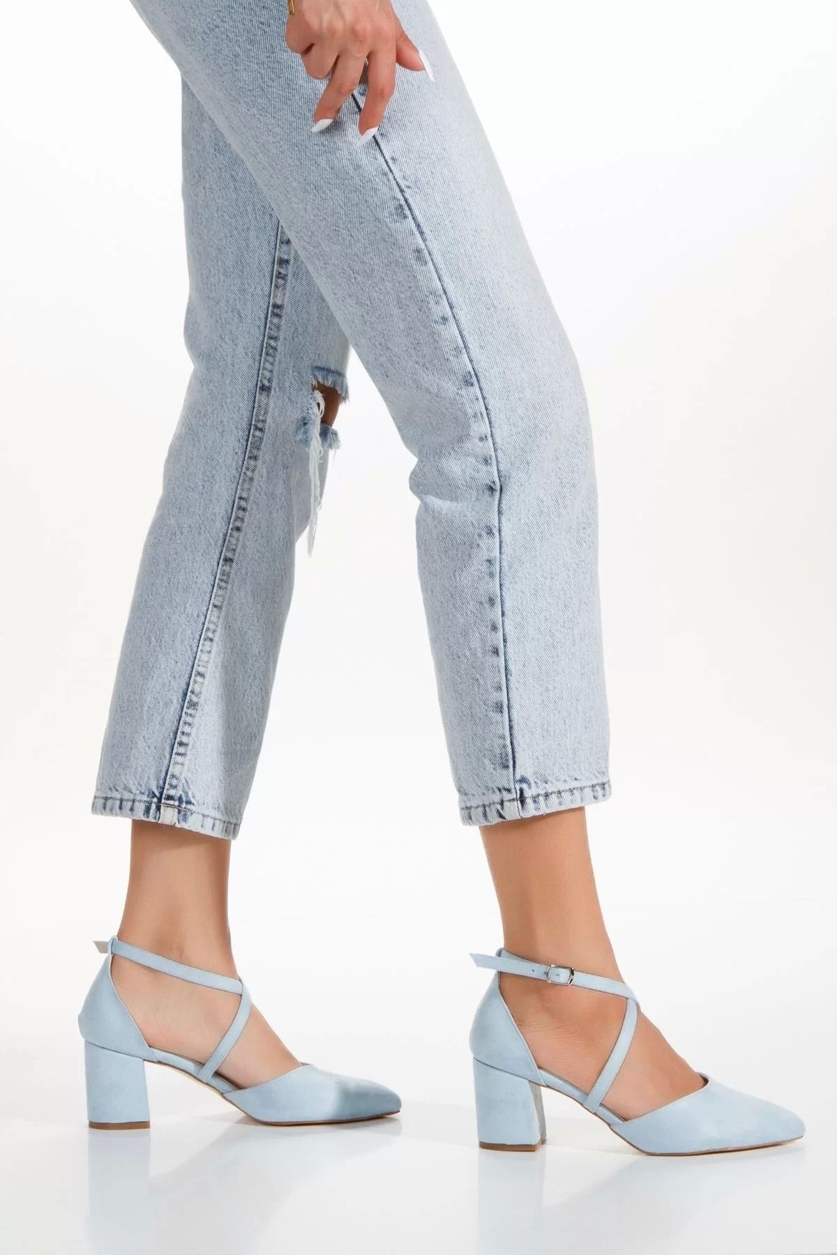 PayBuy Kadın Moda Şık Klasik Kısa Düğün Nişan Gece Abiye Ayakkabı