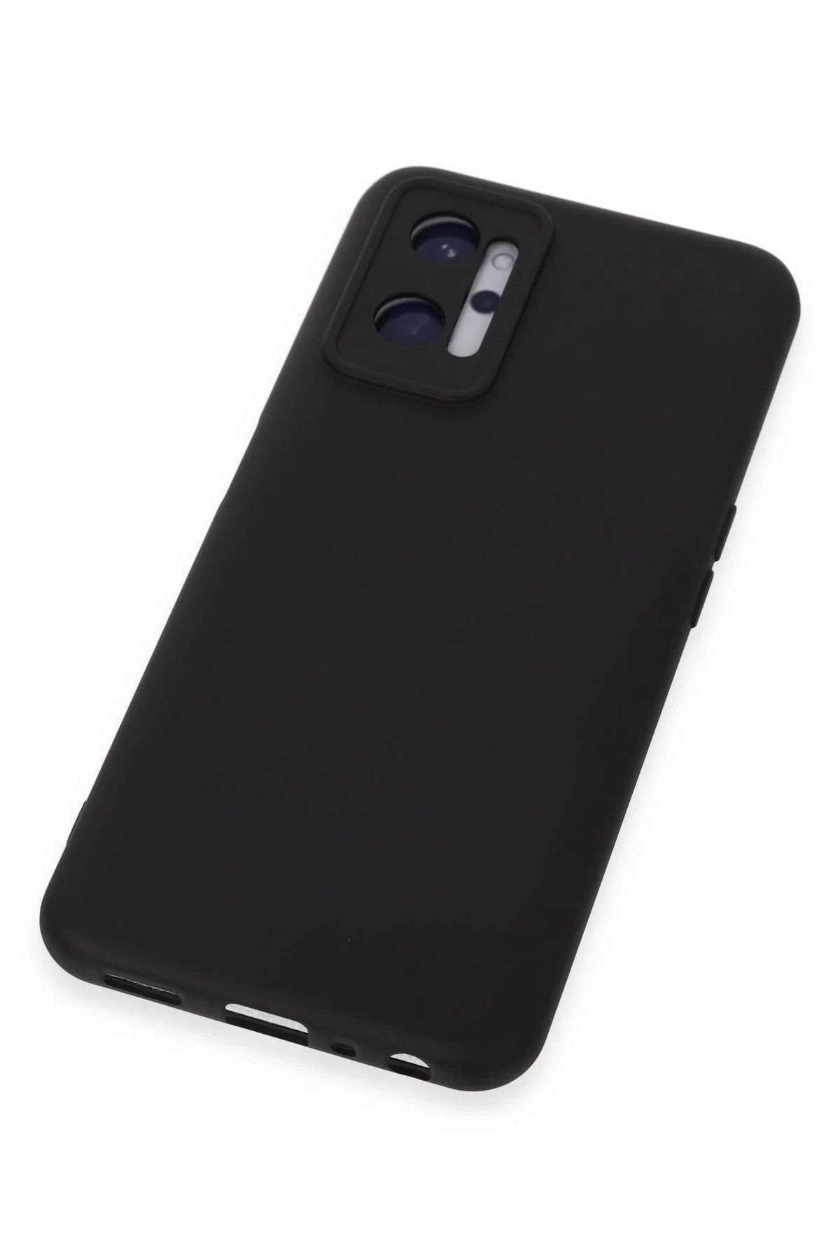NewFace Realme 9i 4G Kılıf Nano içi Kadife Silikon - Siyah uyumlu