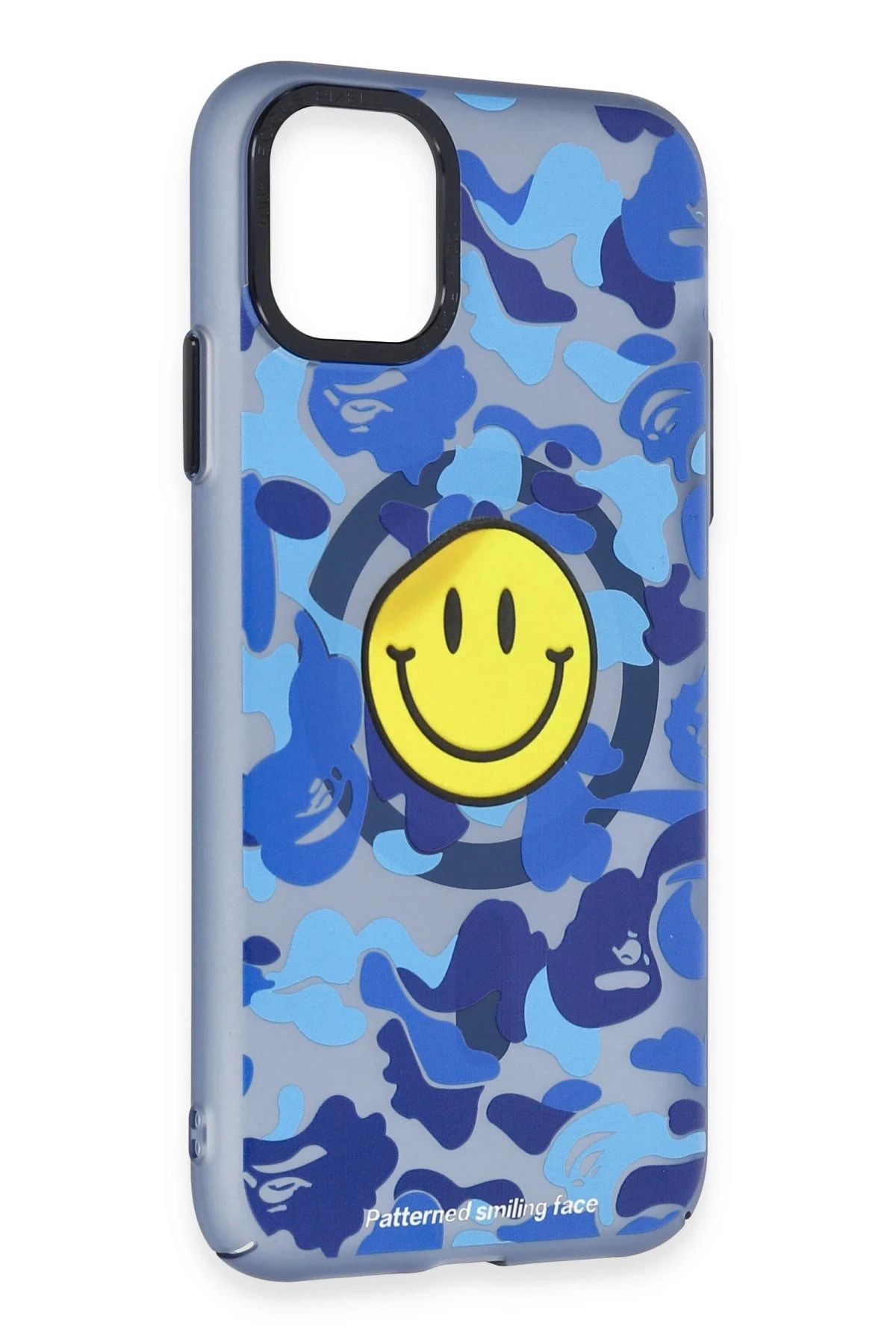 NewFace iPhone 11 Kılıf Apollo Magneticsafe Desenli Kapak - Apollo Mavi - 1 GLSTD