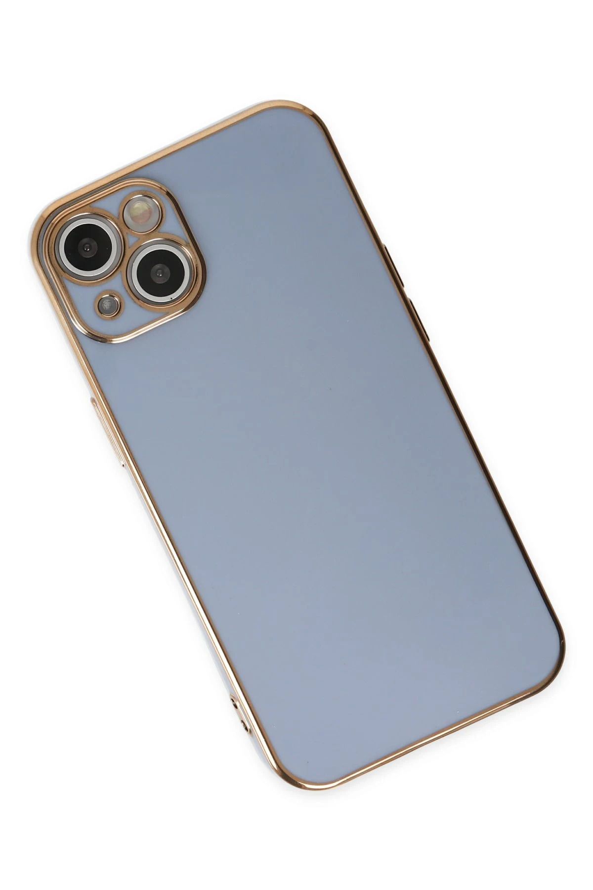NewFace iPhone 14 Kılıf Volet Silikon - Mavi ZRNET