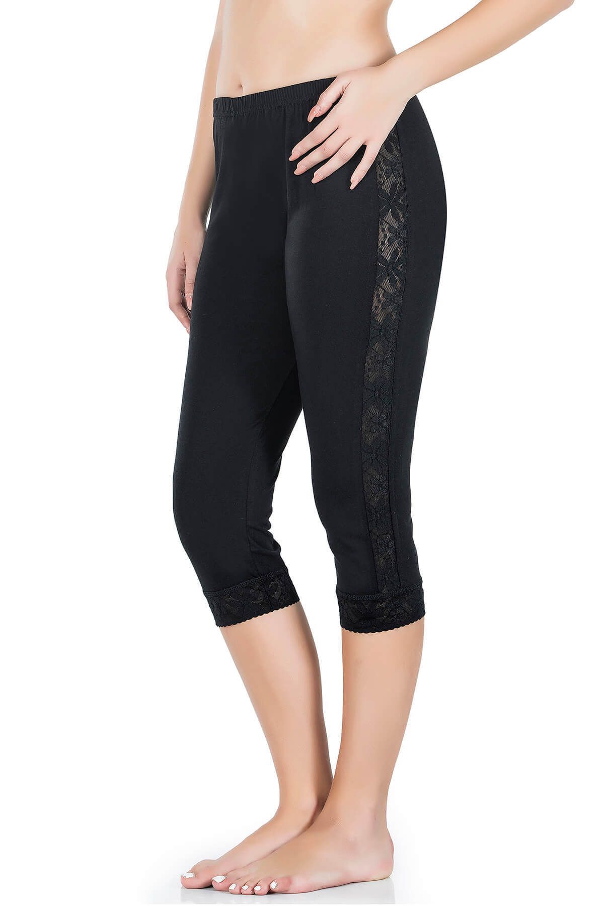 Shop58 Hediye Cantam Şeritli Kısa Kadın Tayt 417