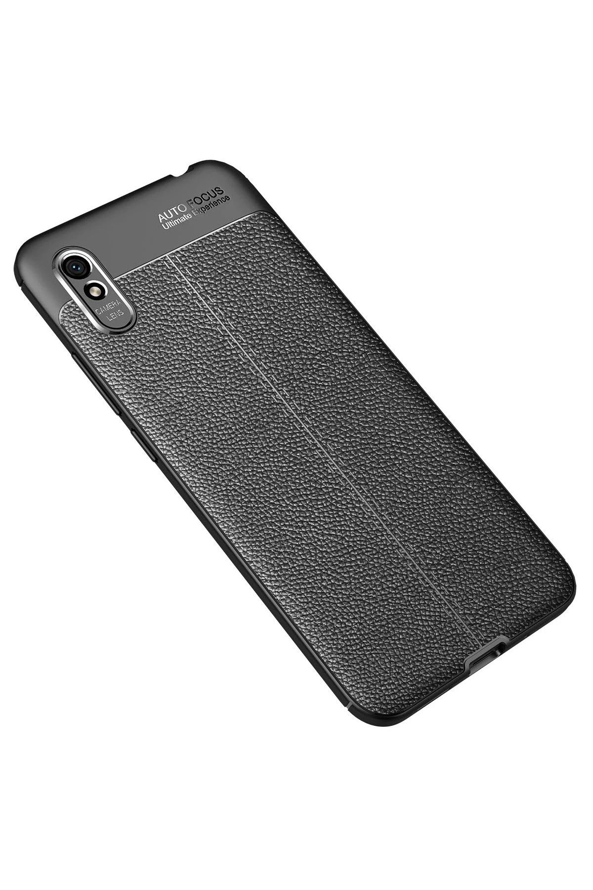 NewFace Xiaomi Redmi 9A Kılıf Auto Focus Kapak - Siyah NRMSA