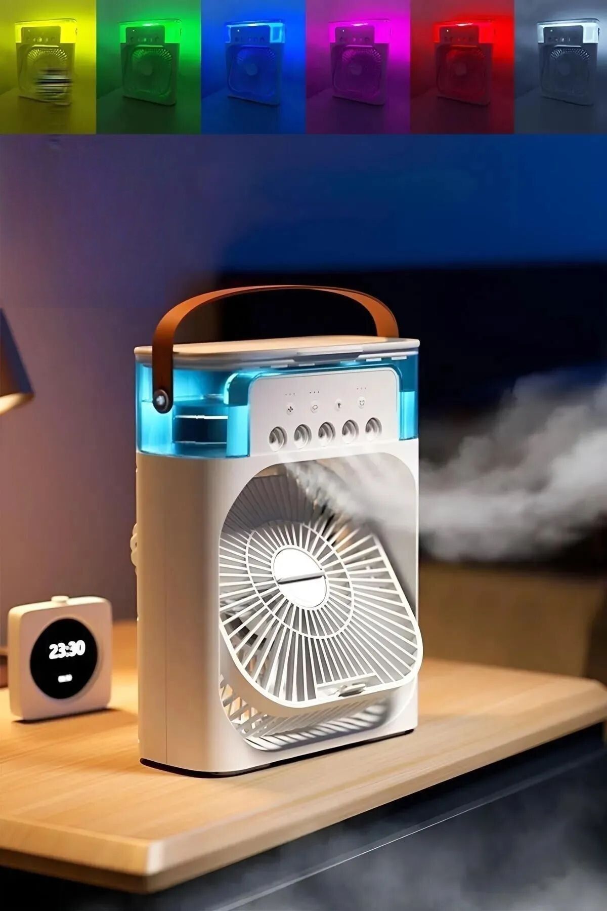 MBL Ultrasonik Hava Vantilatörü Nemlendirici Fan Buhar Makinesi Rgb