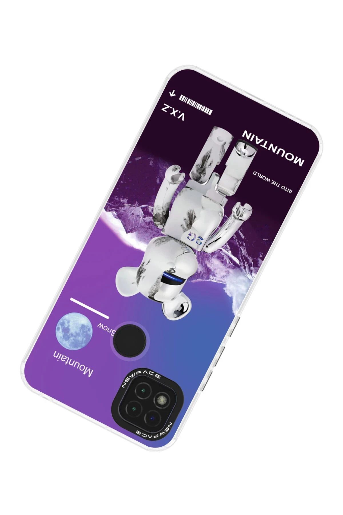 NewFace Xiaomi Redmi 9C Uyumlu  Kılıf Estoril Desenli Kapak - Estoril - 8 GLSTD