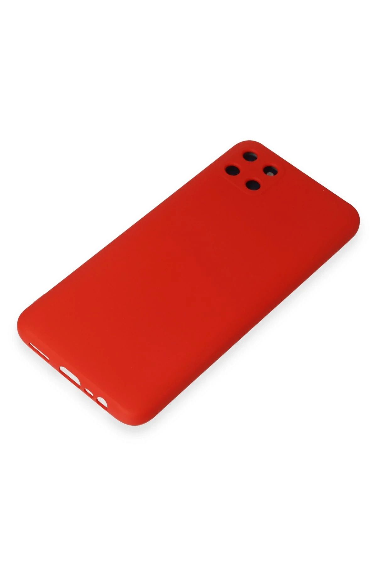 NewFace Realme C11  uyumlu Kılıf Nano içi Kadife Silikon - Kırmızı GLSTD