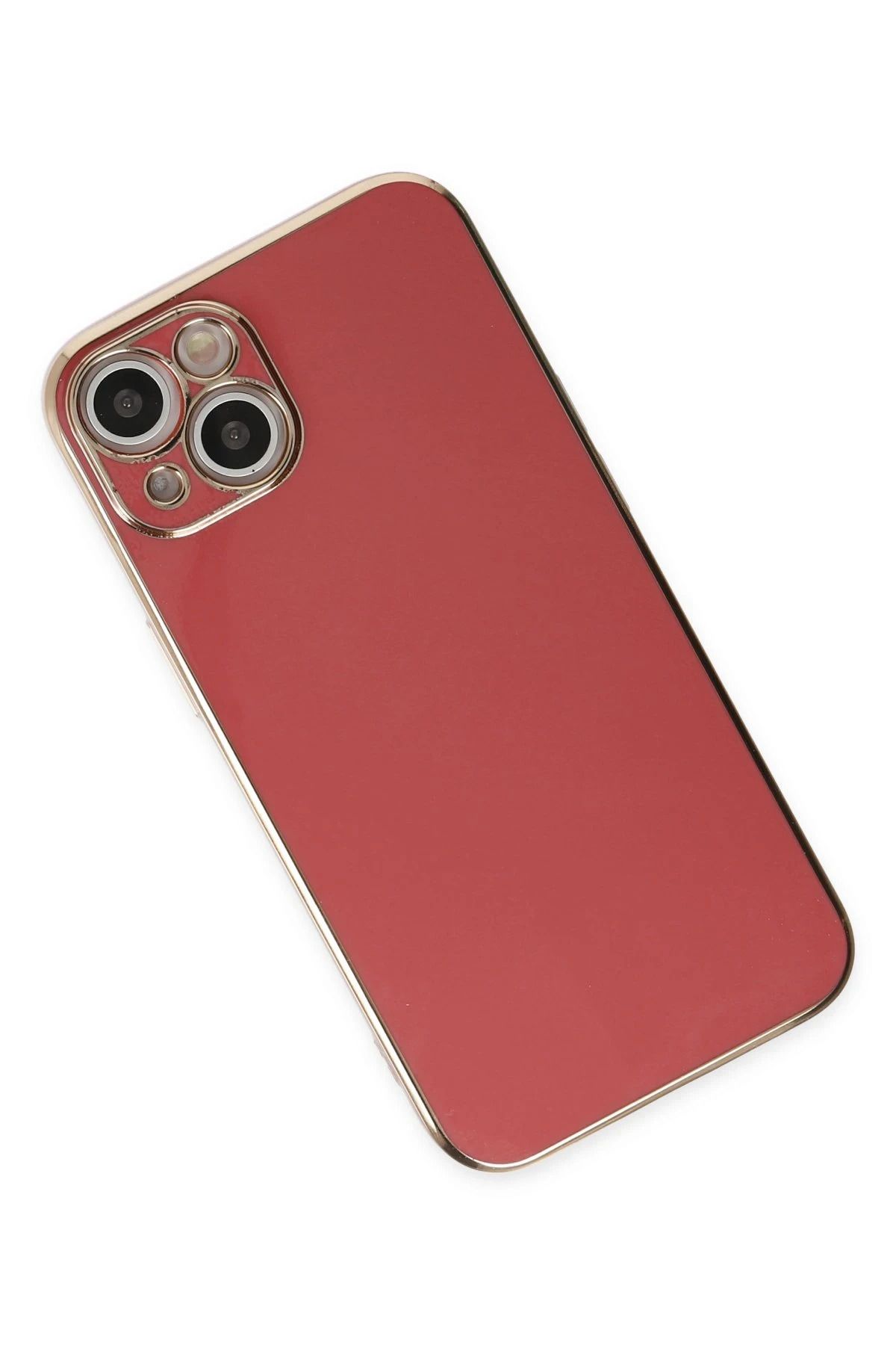 NewFace iPhone 14 Kılıf Volet Silikon - Kırmızı GLSTD