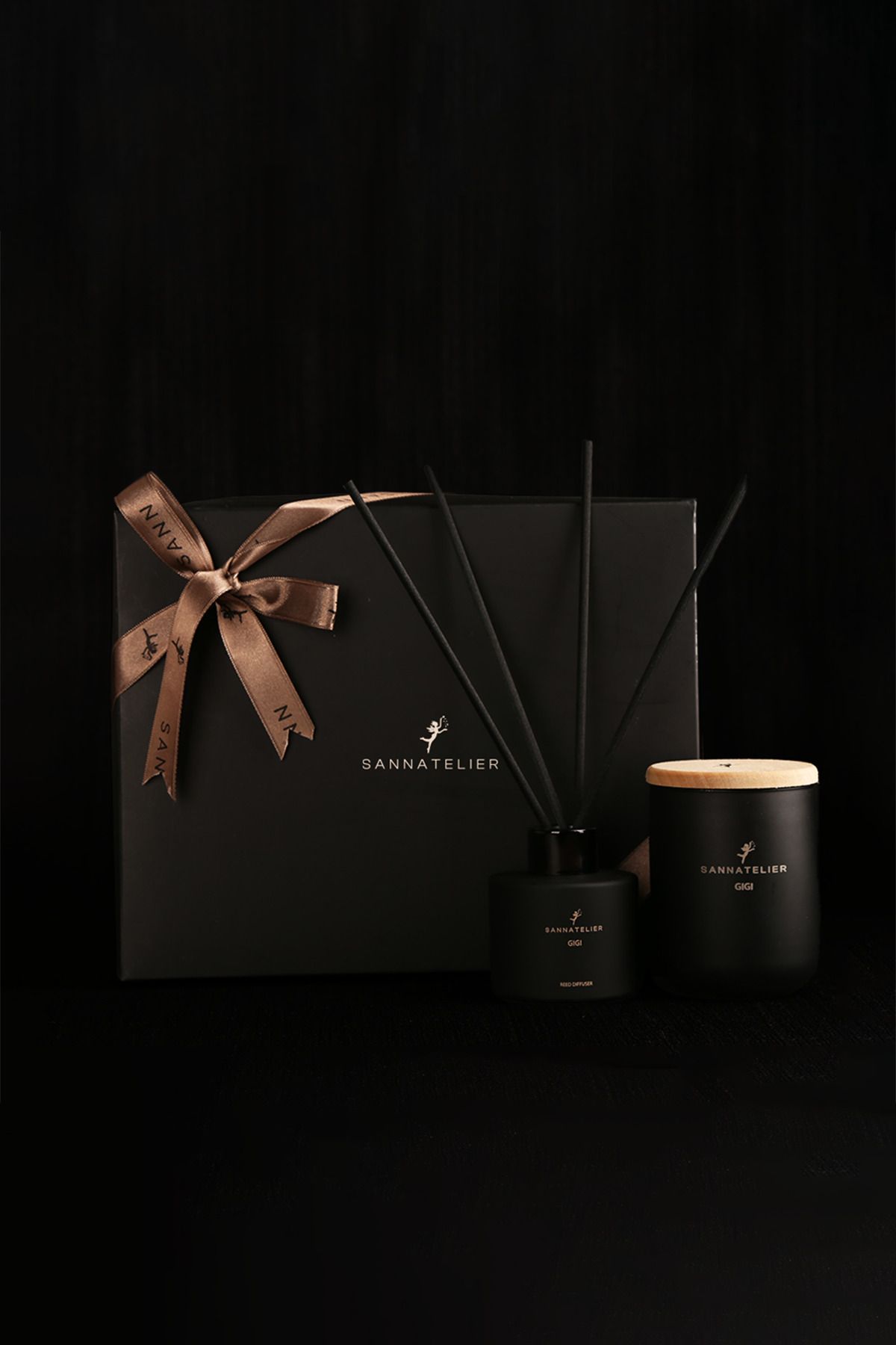 sannatelier SANNATELİER - GIGI SET (KOKULU MUM, ÇUBUKLU ORTAM KOKUSU)