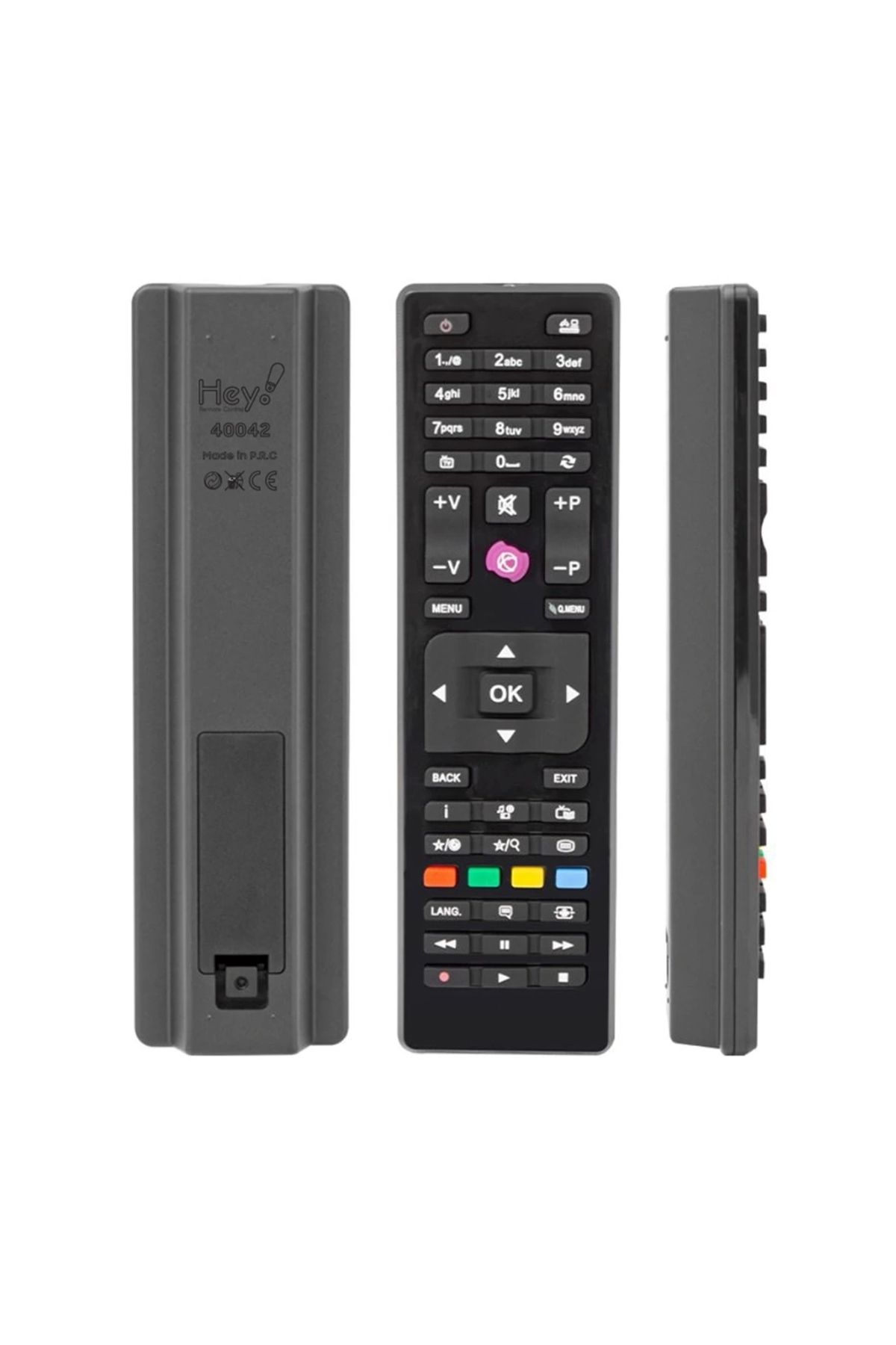 VESTEL-SEG-REGAL RC4875 KARE GÖBEK MİNİ LCD LED TV KUMANDA (40042=34375) (5047)