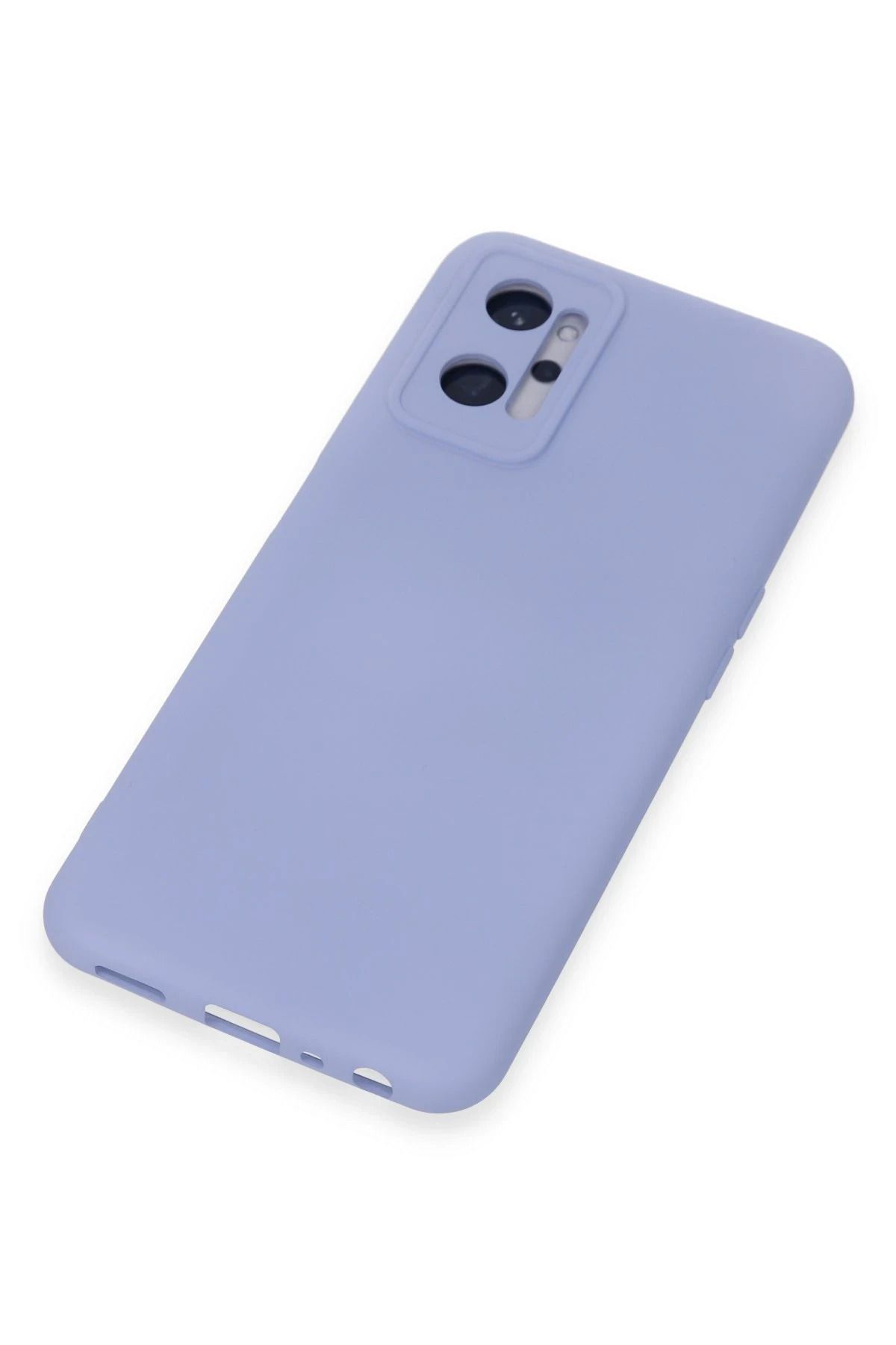 NewFace Realme 9i 4G Uyumlu  Kılıf Nano içi Kadife Silikon - Lila NRMSA