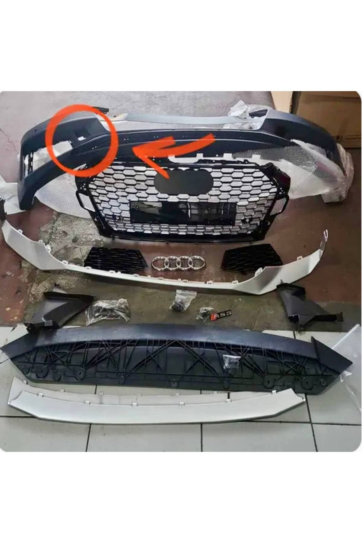 Fabrikasyon Audi a5 rs tampon köşe bakaliti