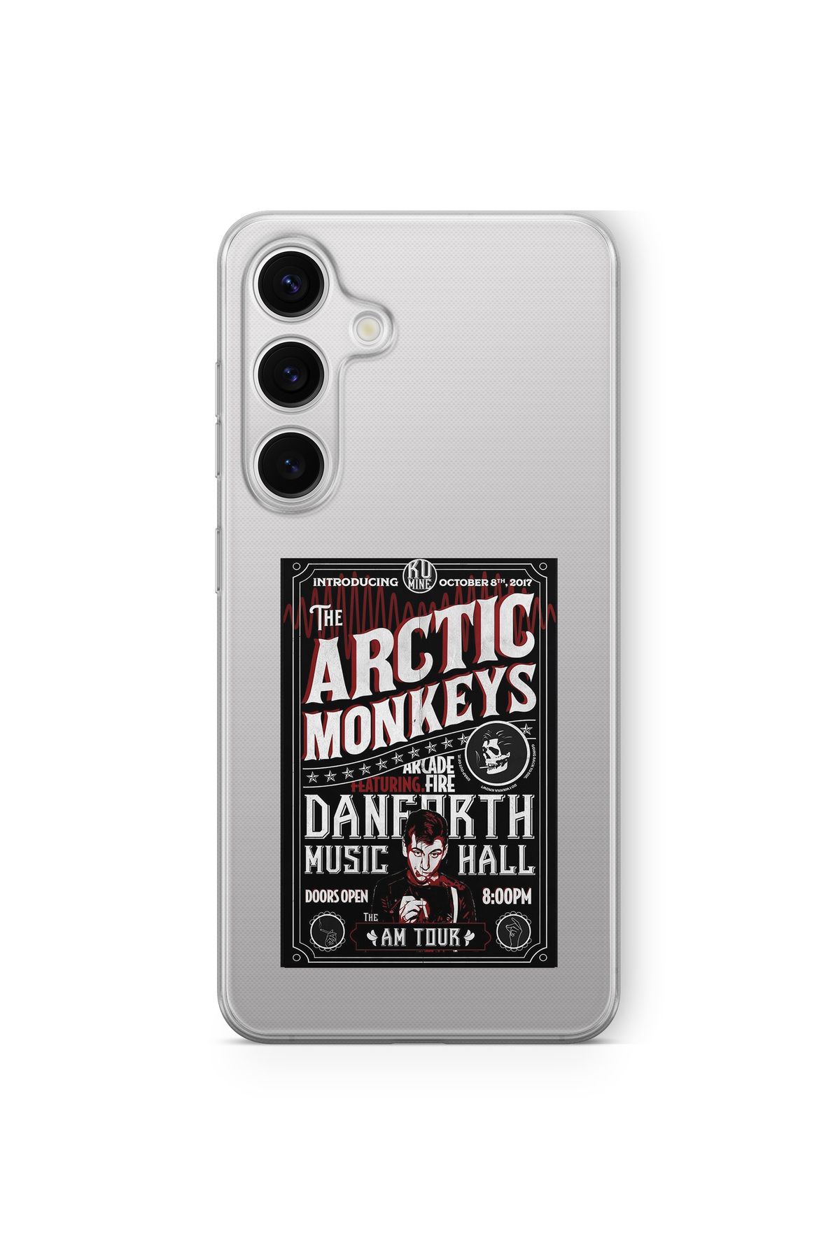 Space Star Samsung Galaxy A55 Uyumlu Arctic Monkeys Tasarım Baskılı Şeffaf Kılıf