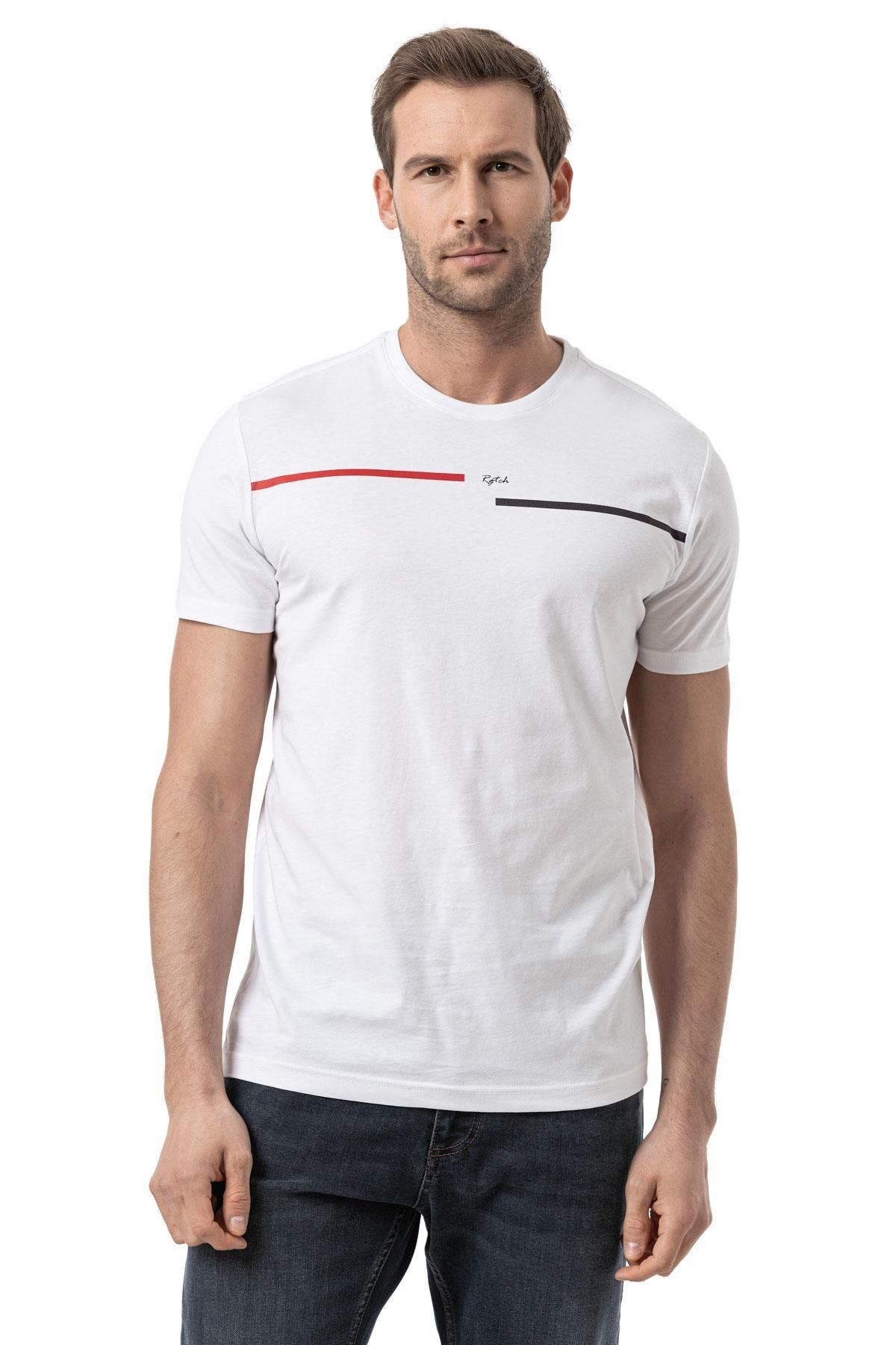 rugatchi Baskılı Bisiklet Yaka T-Shirt