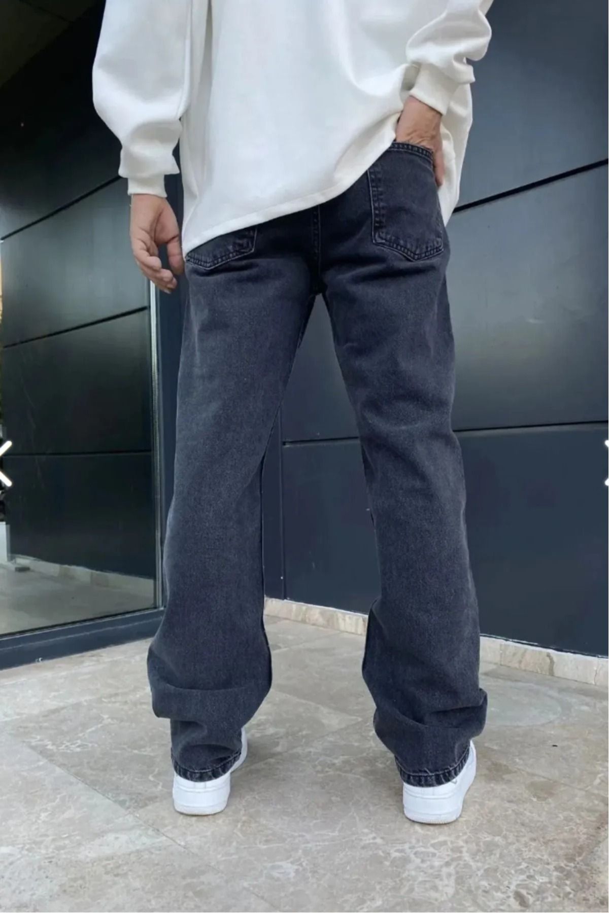 G Wear Koyu Füme Erkek Baggy Pantalon