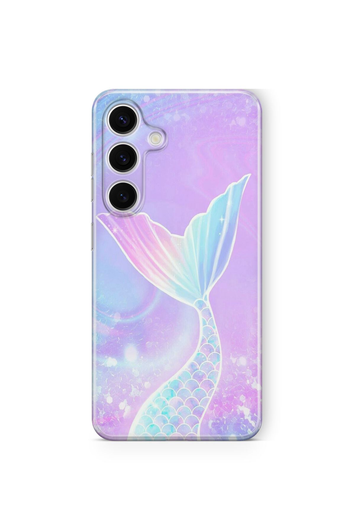 Space Star Samsung Galaxy A05S Uyumlu Deniz Kızı Tasarım Baskılı Şeffaf Kılıf