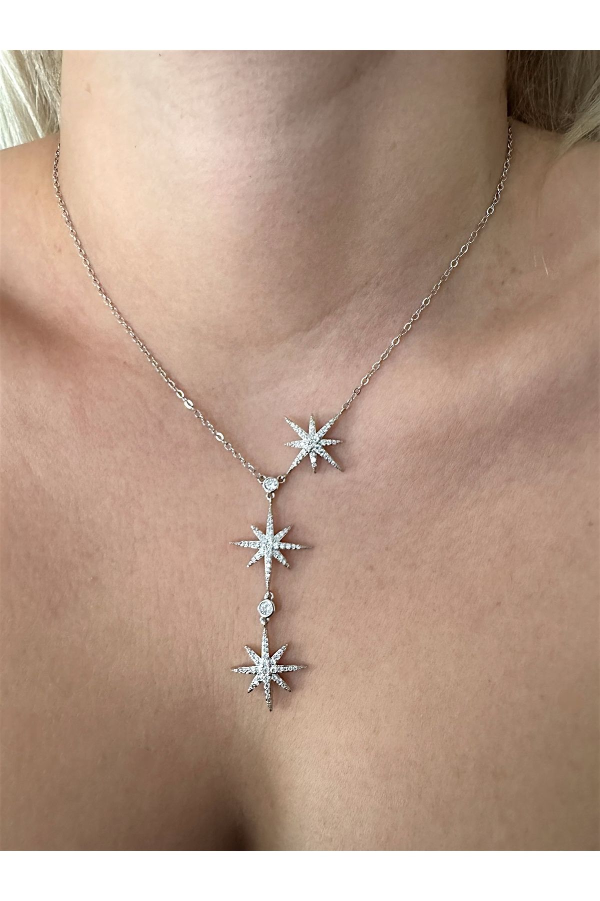 Gilia Jewelry Kutup Yıldızı Asansörlü Kolye