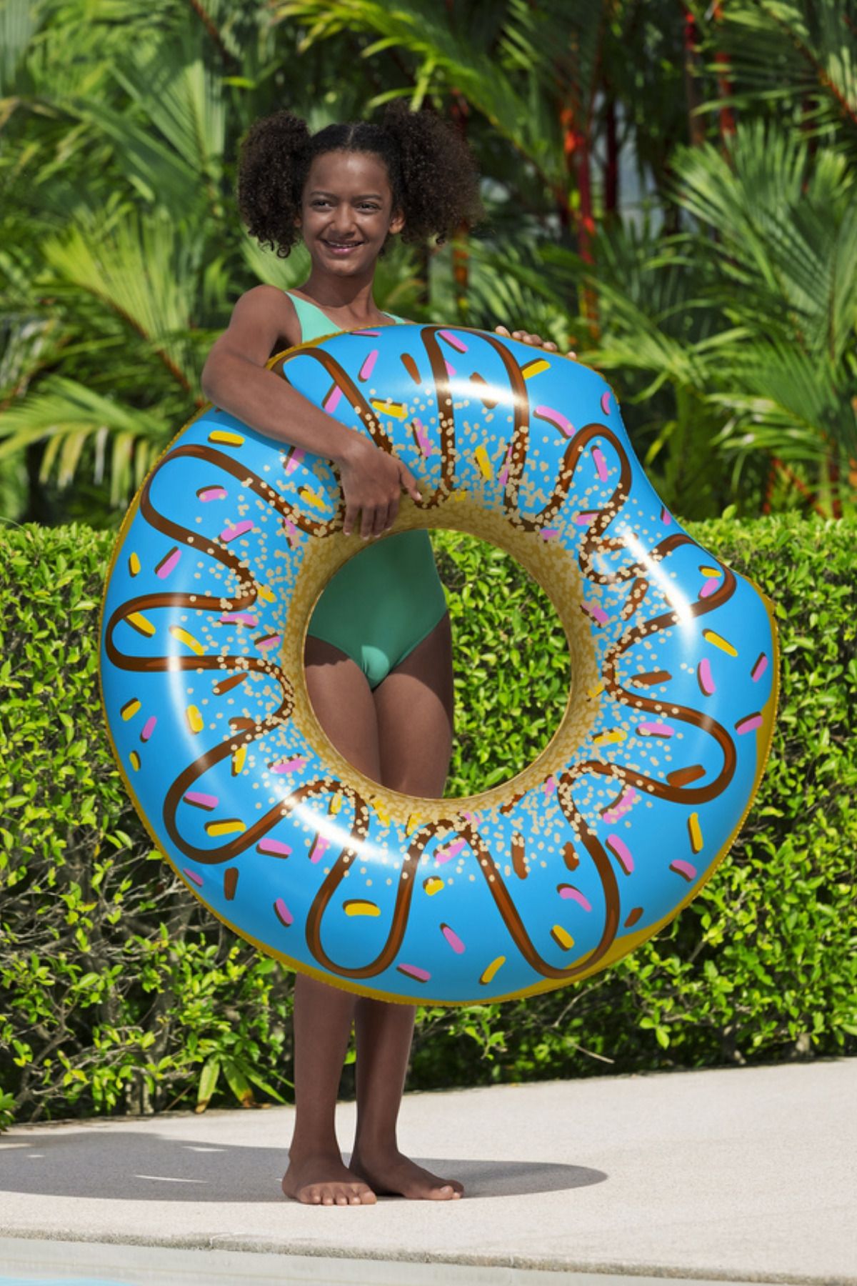 TUENGİ STORE 12+ Yaş Dev Boy Donut Simit Şişme Deniz Havuz Simidi 119 cm