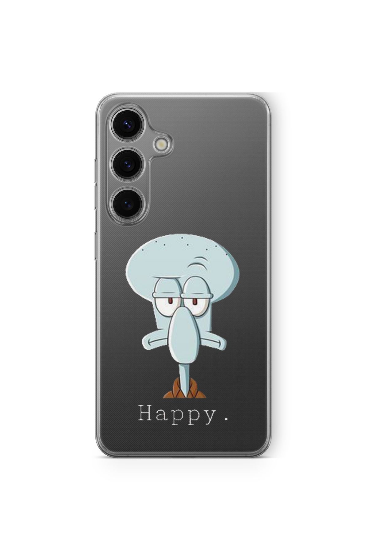 Space Star Samsung Galaxy S23 Uyumlu Happy Tasarım Baskılı Şeffaf Kılıf