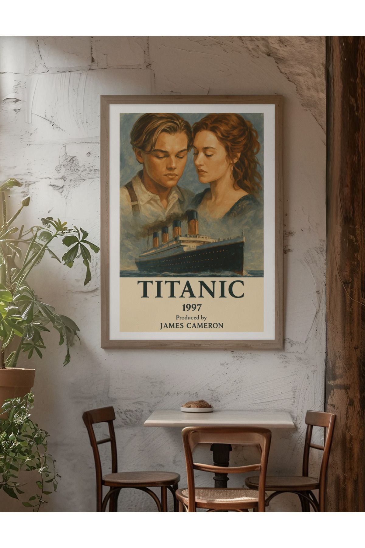 Norddesign Çerçeveli Poster Tablo Duvar Dekorasyonu - Kült Filmler Serisi - Titanic