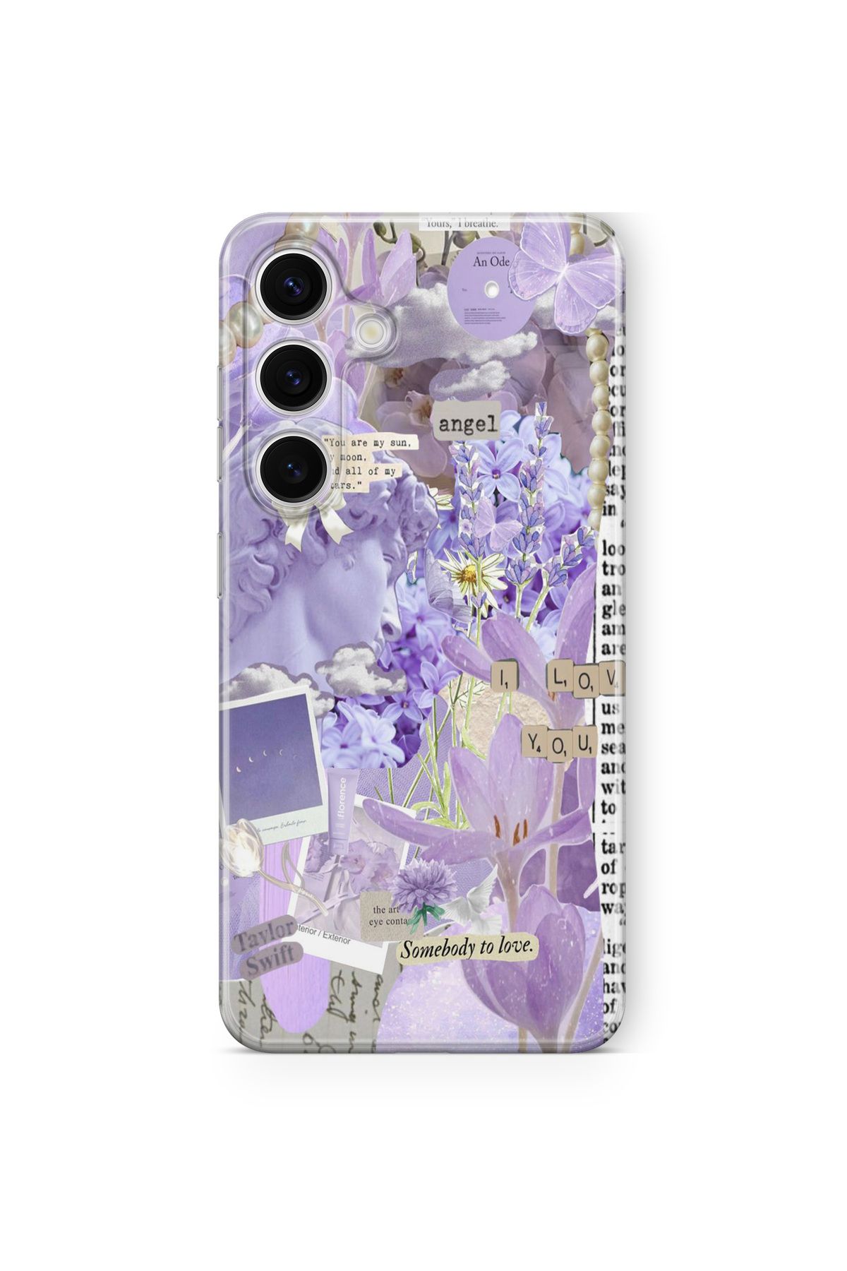 Space Star Samsung Galaxy A15 Uyumlu Somebody to Love Tasarım Baskılı Şeffaf Kılıf