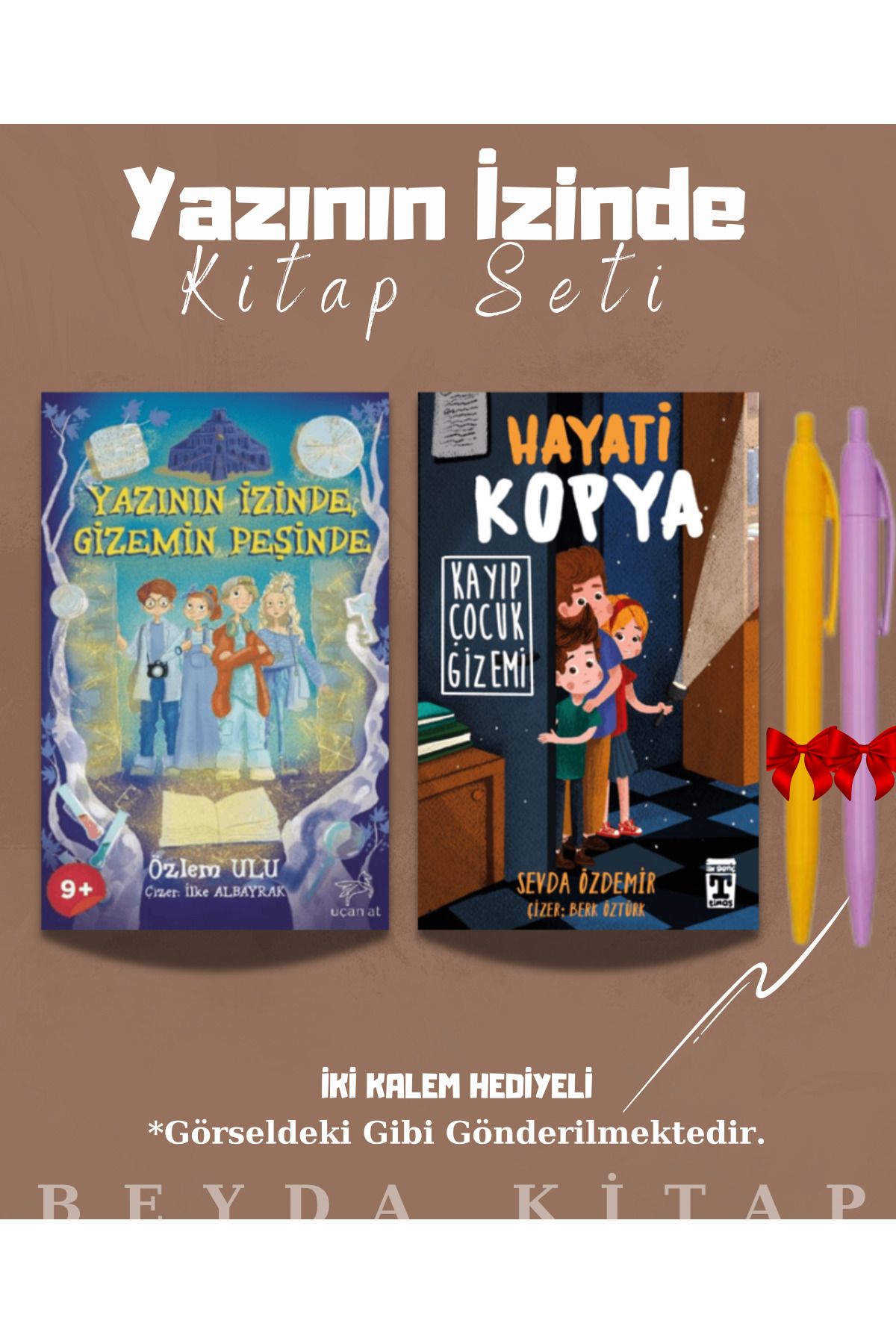 Bilge Kültür Sanat Yazının İzinde Gizemin Peşinde - Hayati Kopya - Kitap Seti - Kalem Hediyeli