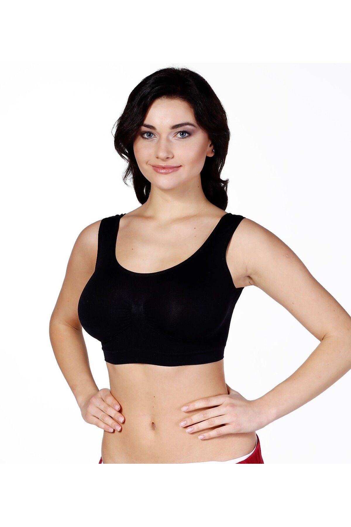 Shop58 Kalın Askılı Bustiyer Siyah HC5318