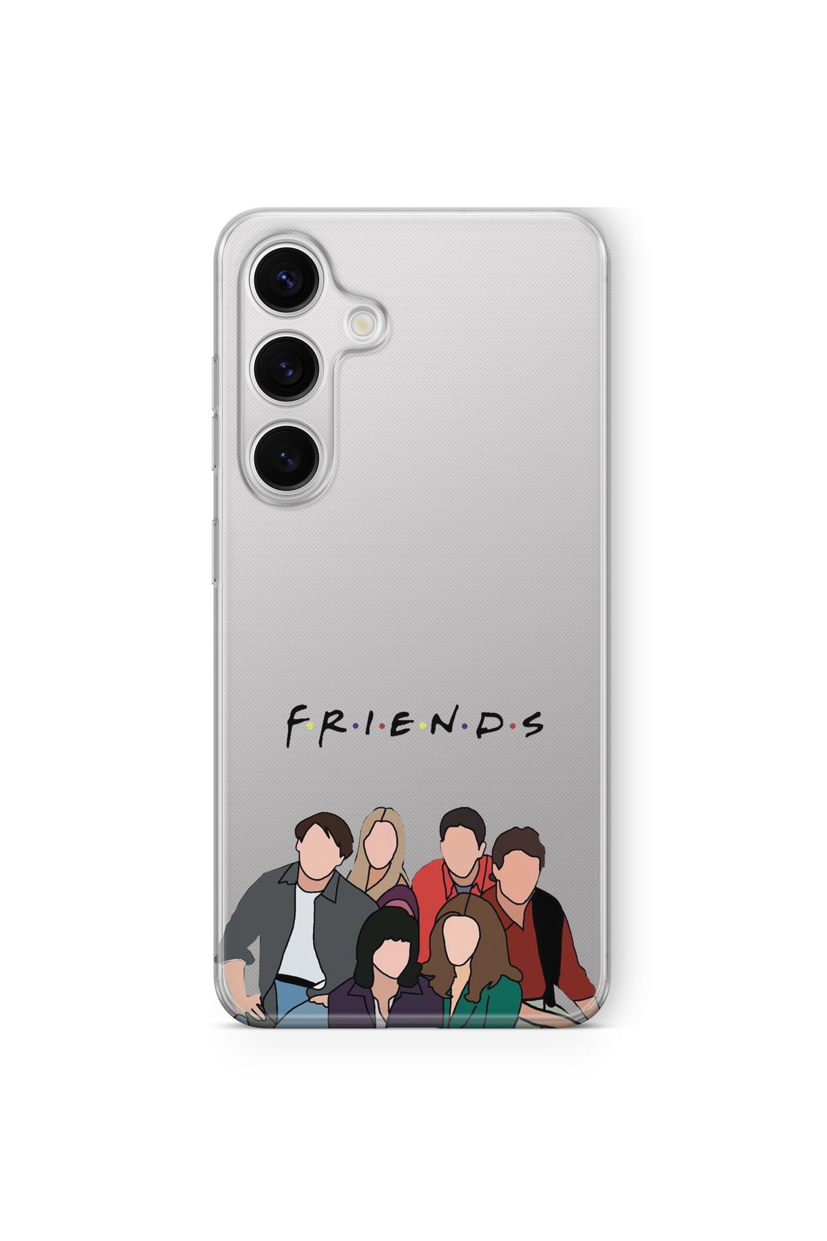 Space Star Samsung Galaxy A14 Uyumlu Friends Tasarım Baskılı Şeffaf Kılıf