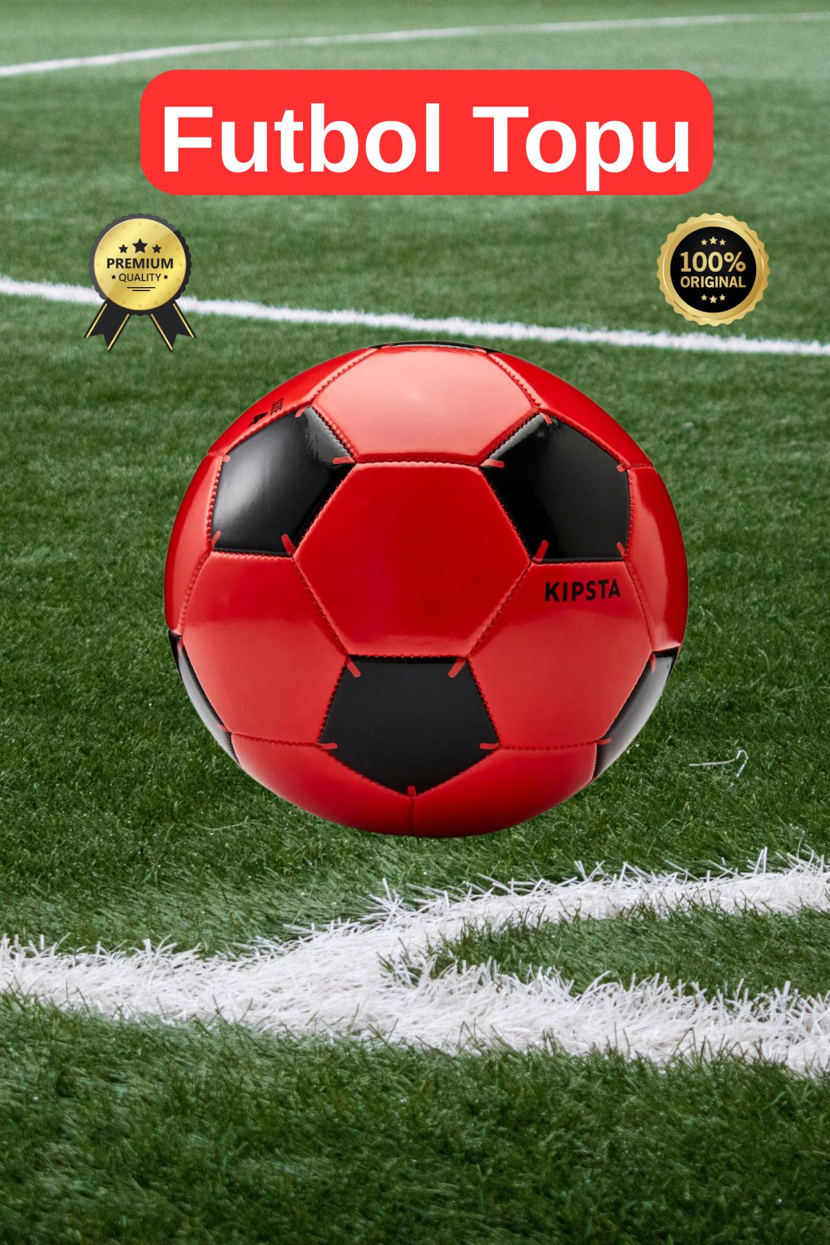 EpiRelax Futbol Topu 9-12 Yaş – Kolay Kontrol Edilebilir Tasarım Ultra Dayanıklı Futbol Topu 5 Numara