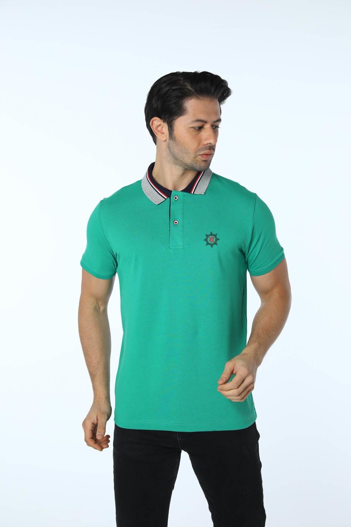 rugatchi %100 Pamuk Polo Yaka T-Shirt