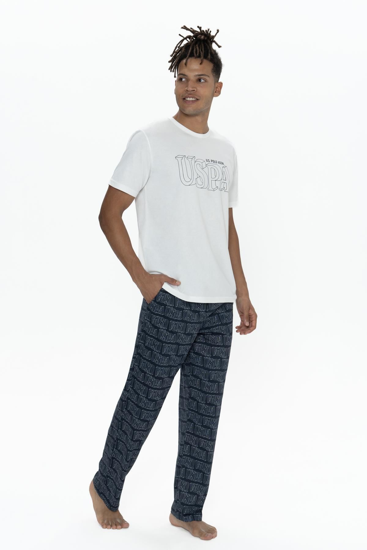 U.S. Polo Assn. U.S. Polo Erkek %100 Pamuklu T-shirt Pijama ve Şort Takım
