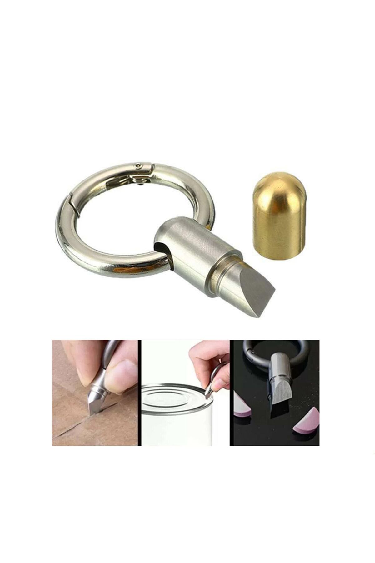 Shop58 ANAHTARLIĞA TAKILABİLEN KAPSÜL MİNİ FALÇATA (4172)