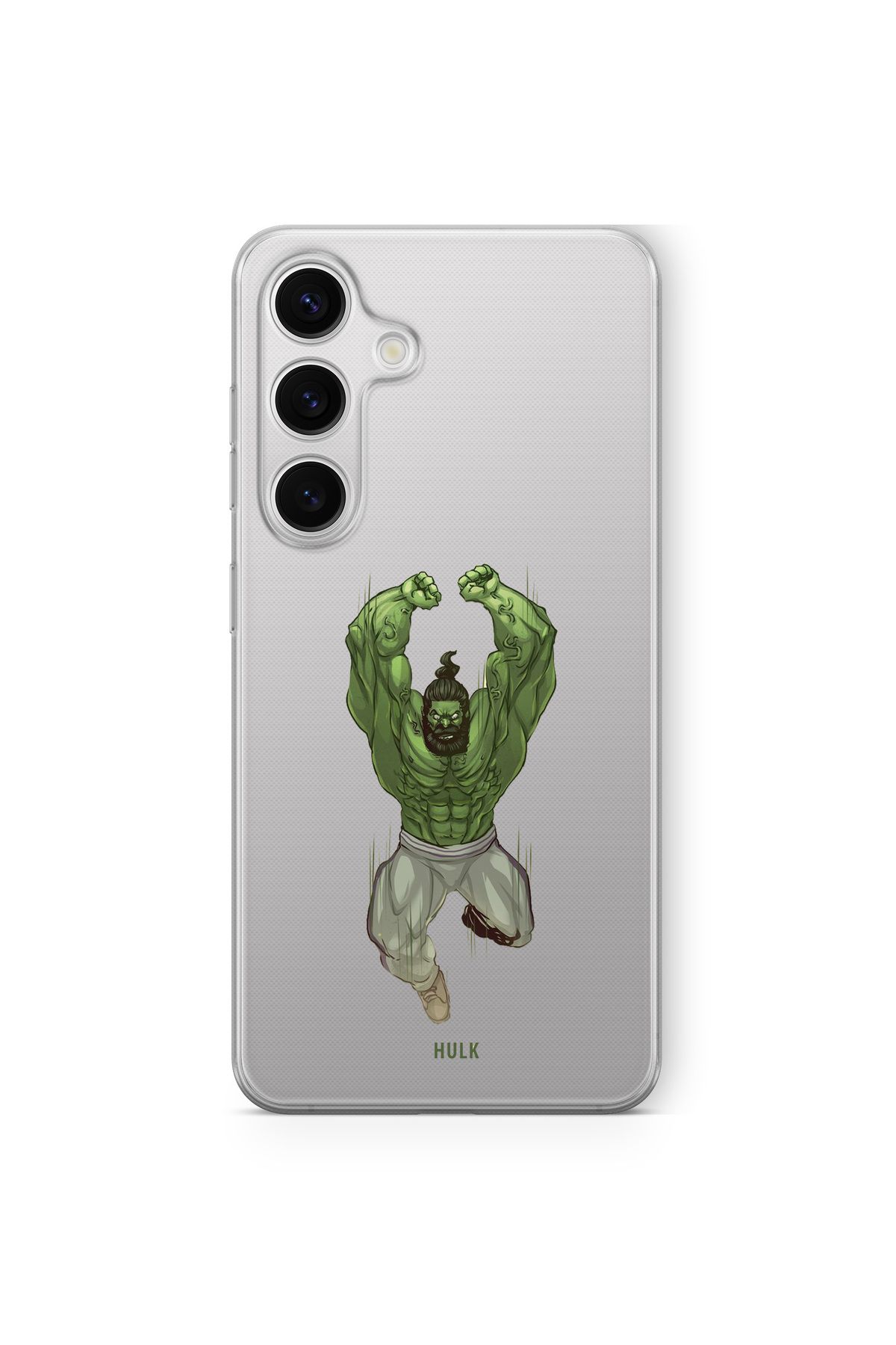 Space Star Samsung Galaxy A15 Uyumlu Hulk Tasarım Baskılı Şeffaf Kılıf